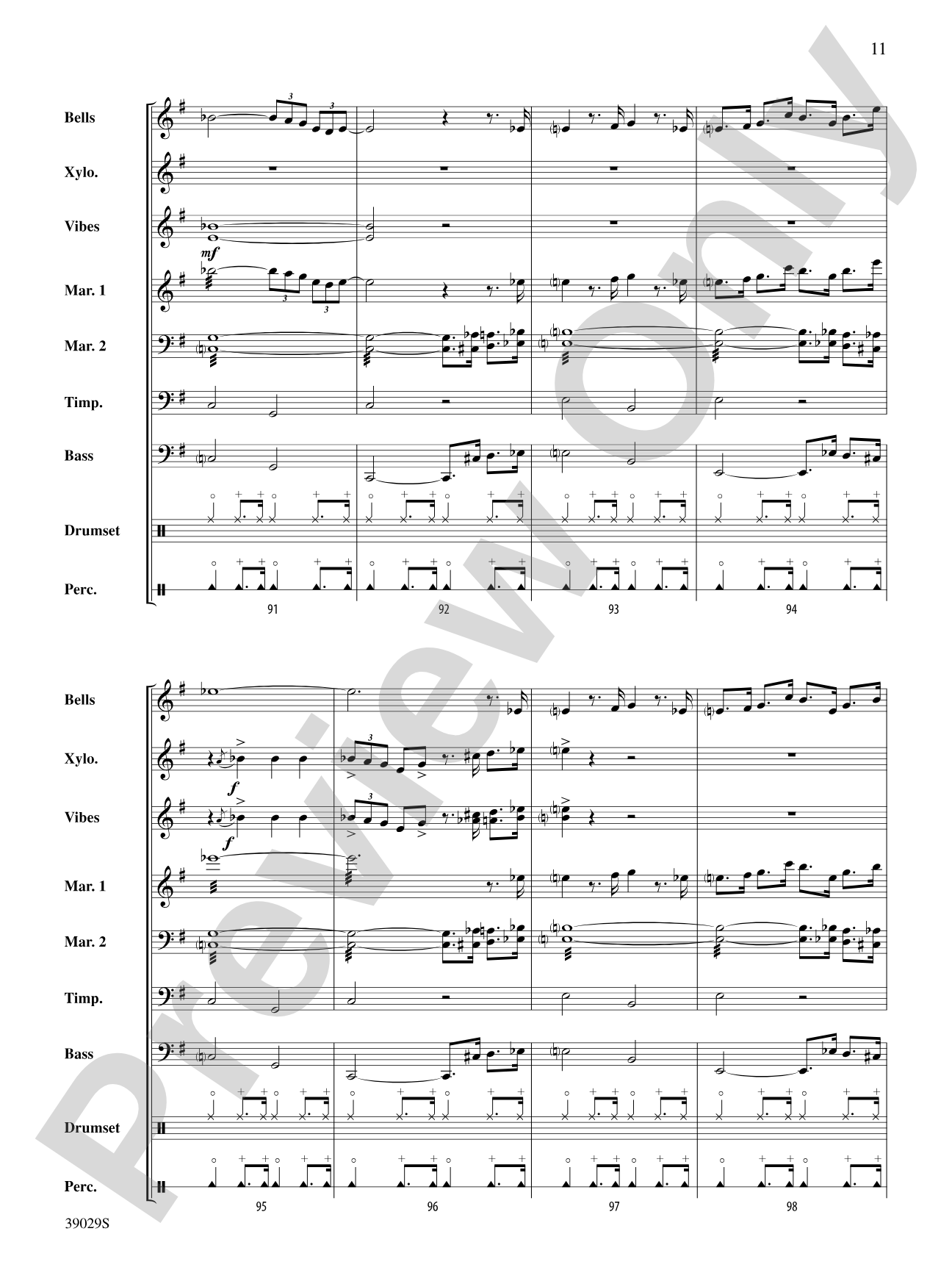 The Pink Panther Medley (Inspector Clouseau and The Pink Panther Theme): Percussion Ensemble Score & Parts