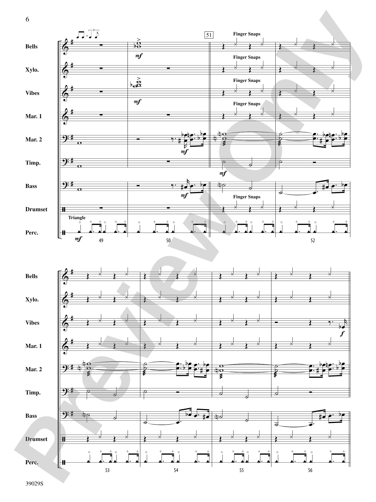 The Pink Panther Medley (Inspector Clouseau and The Pink Panther Theme): Percussion Ensemble Score & Parts