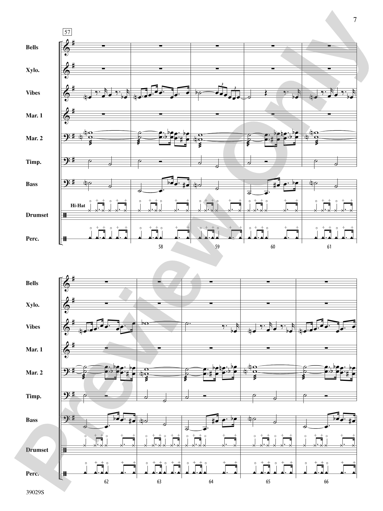The Pink Panther Medley (Inspector Clouseau and The Pink Panther Theme): Percussion Ensemble Score & Parts