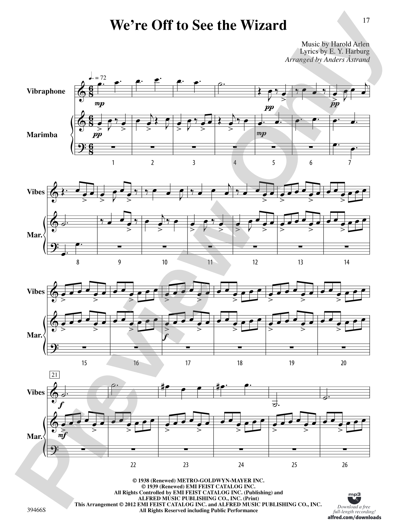 The Wizard of Oz Mallet Collection: Mallet Instrument Book
