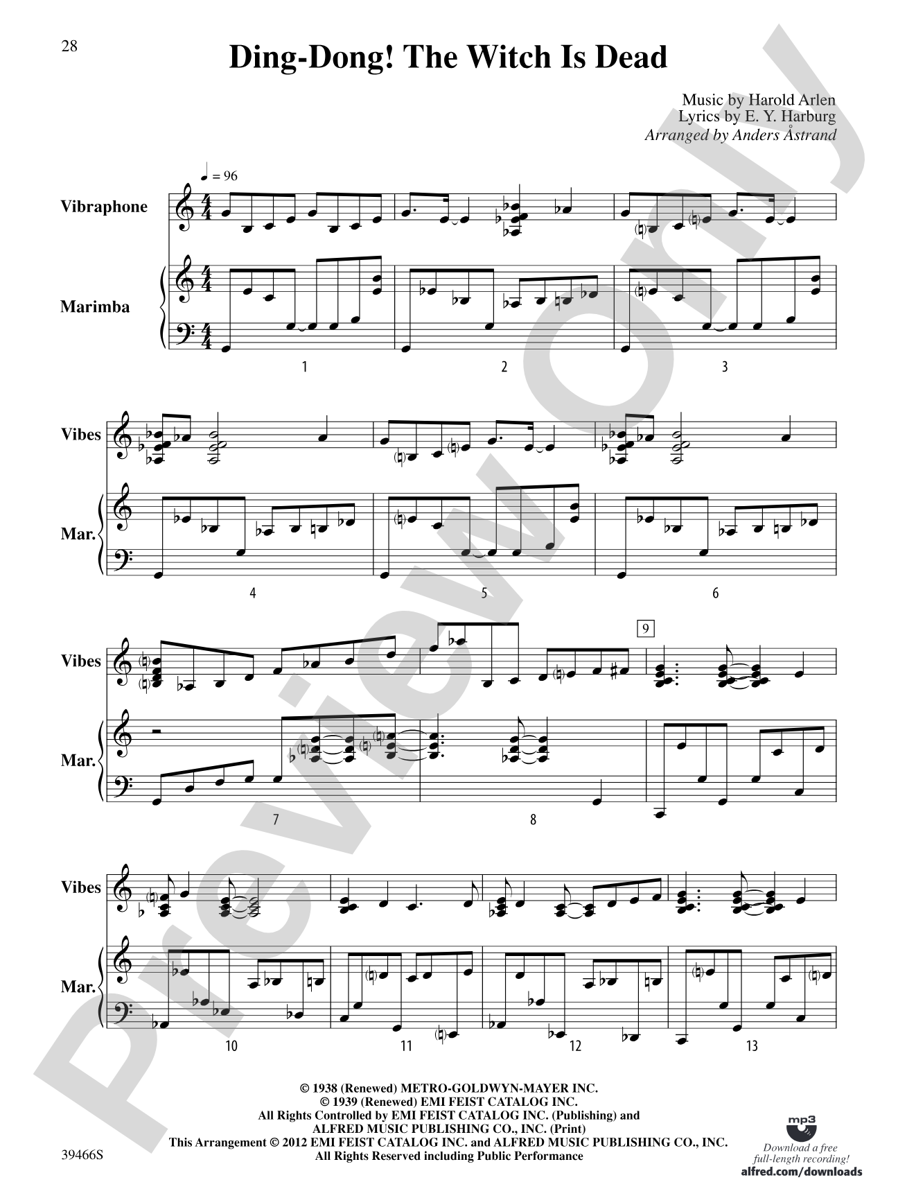 The Wizard of Oz Mallet Collection: Mallet Instrument Book