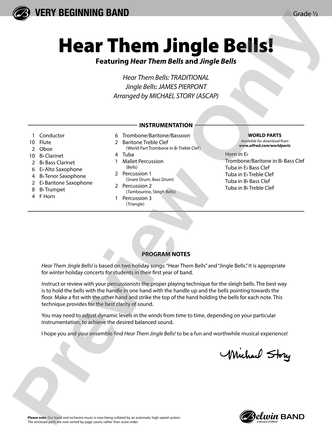 Hear Them Jingle Bells!: Concert Band Conductor Score & Parts