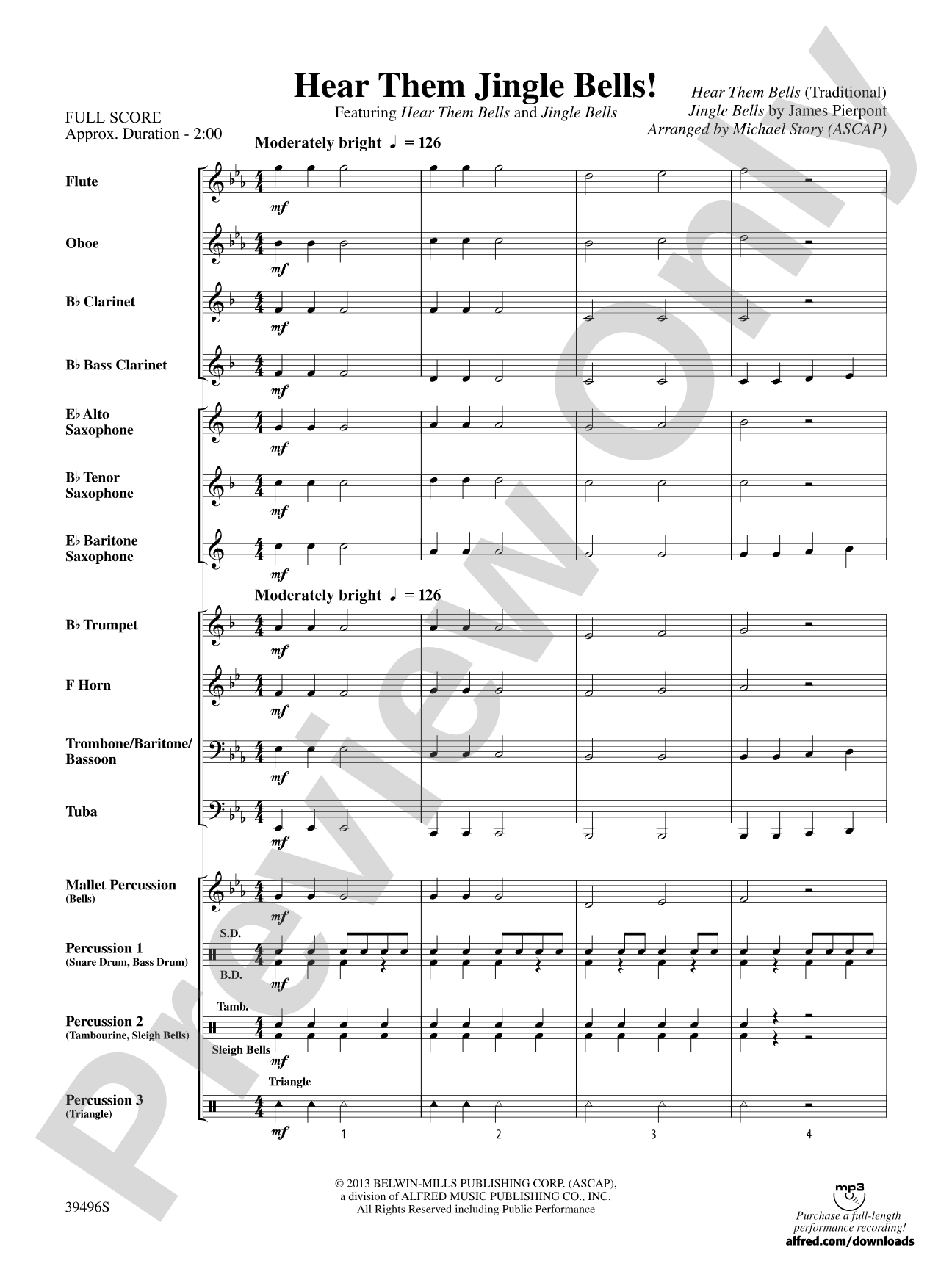 Hear Them Jingle Bells!: Concert Band Conductor Score & Parts