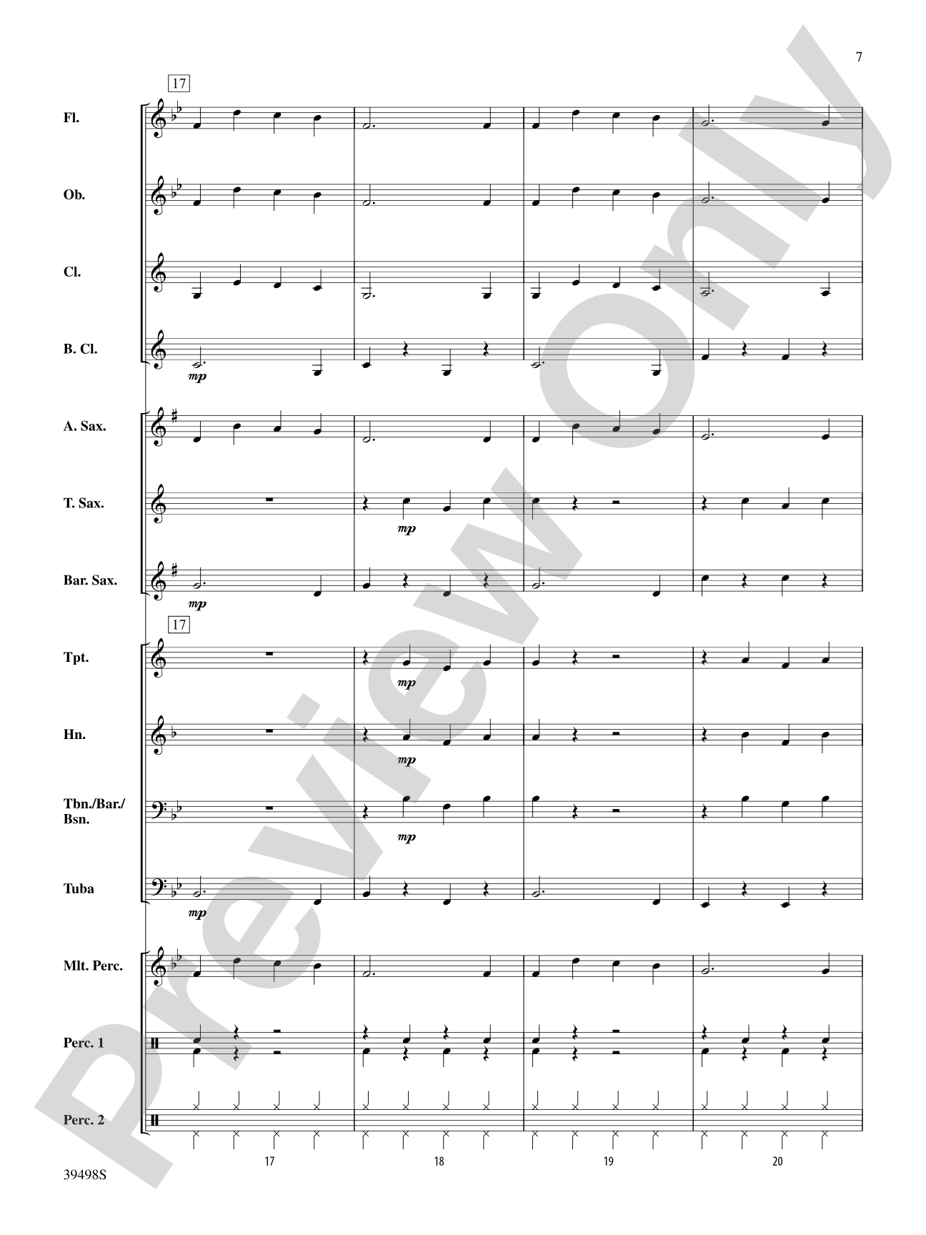 Jingle Bells: Concert Band Conductor Score & Parts
