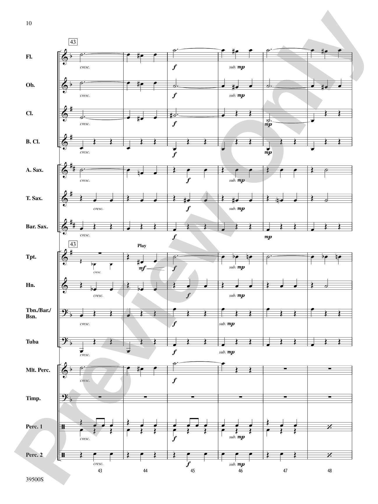 The Beautiful Galatea (from the Overture to La belle Galathée): Concert Band Conductor Score & Parts