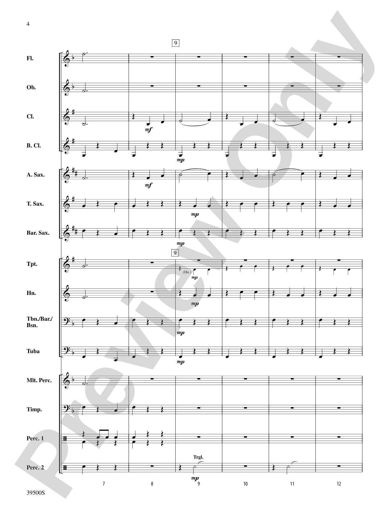 The Beautiful Galatea (from the Overture to La belle Galathée): Concert Band Conductor Score & Parts