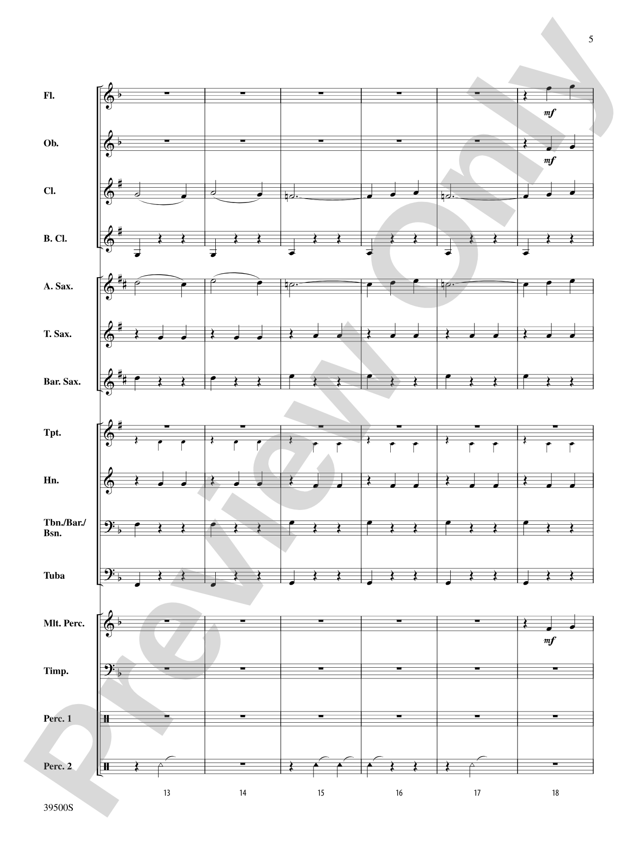 The Beautiful Galatea (from the Overture to La belle Galathée): Concert Band Conductor Score & Parts