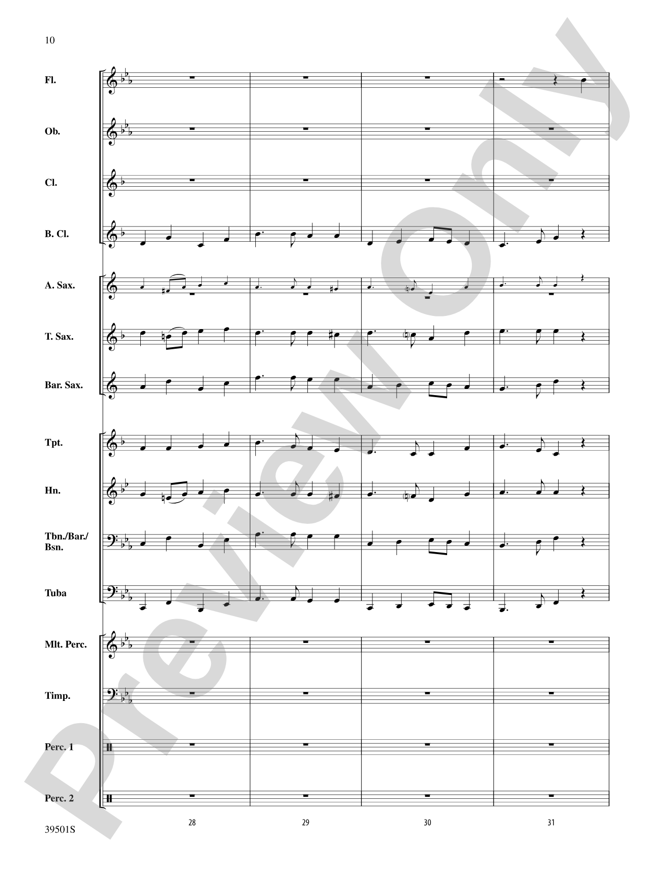 Marching Tune: Concert Band Conductor Score & Parts
