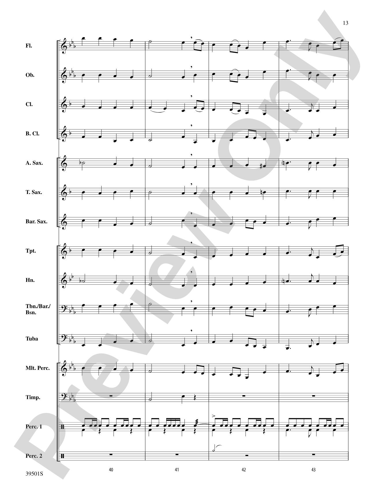 Marching Tune: Concert Band Conductor Score & Parts