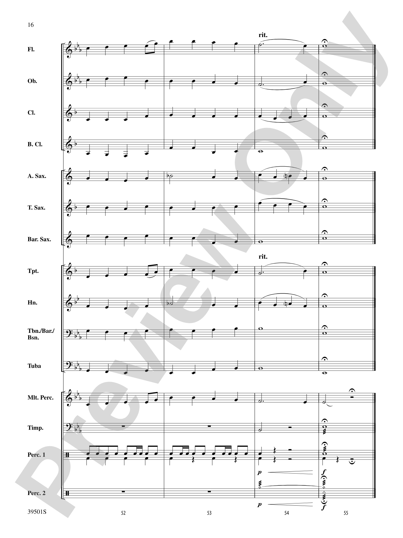 Marching Tune: Concert Band Conductor Score & Parts