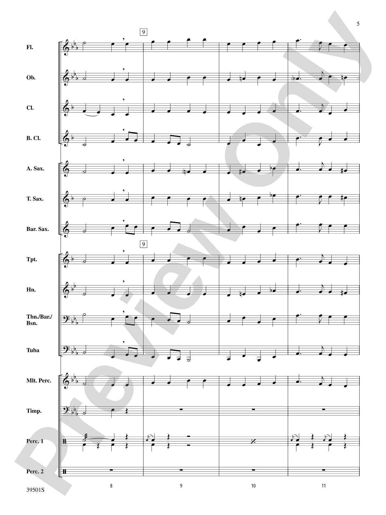 Marching Tune: Concert Band Conductor Score & Parts