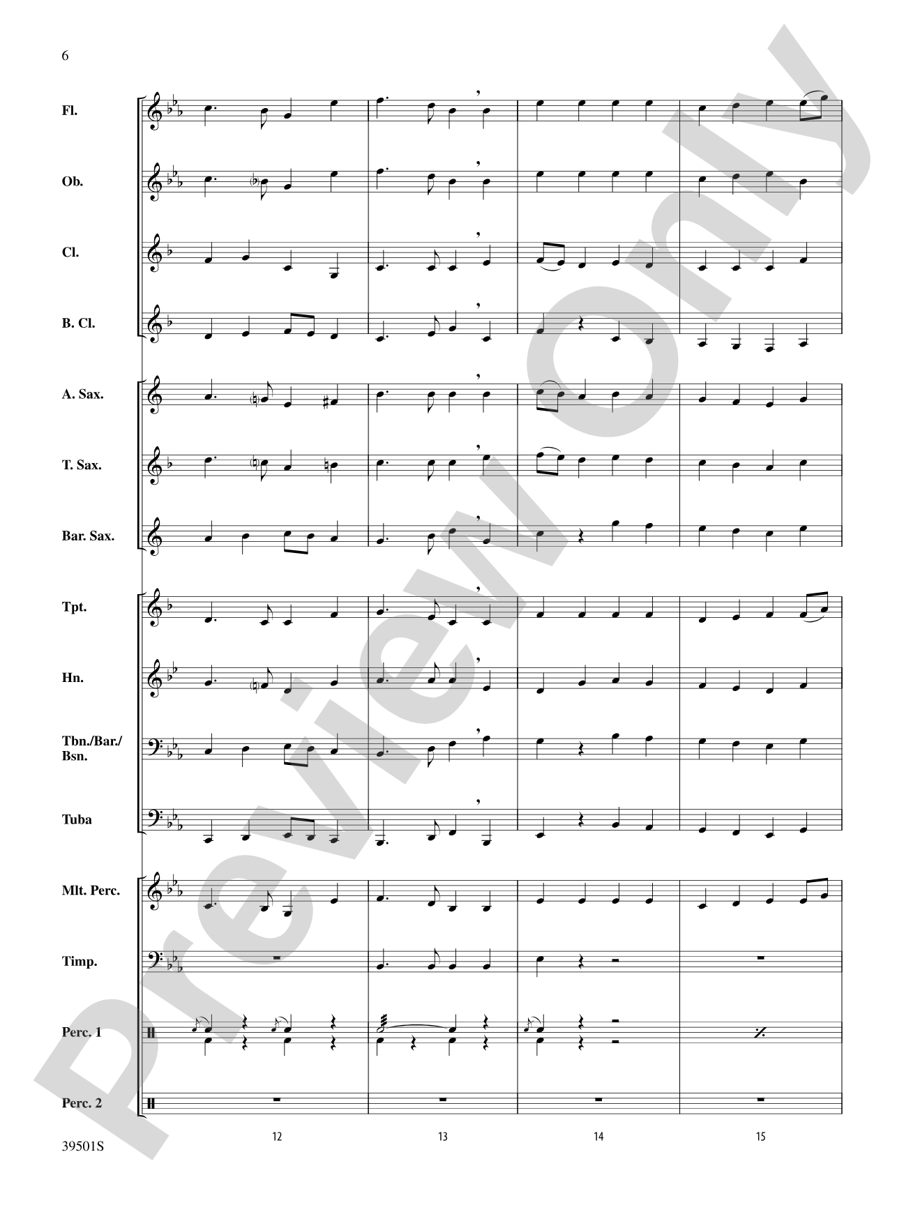 Marching Tune: Concert Band Conductor Score & Parts