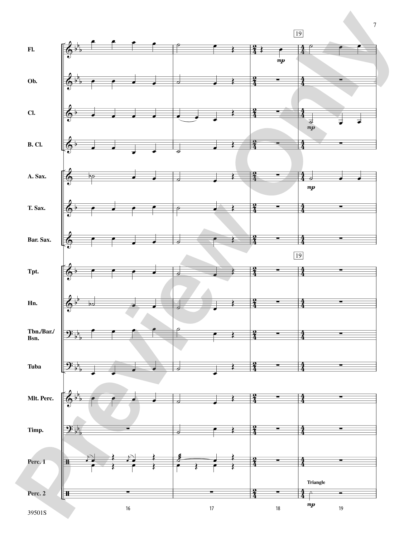 Marching Tune: Concert Band Conductor Score & Parts