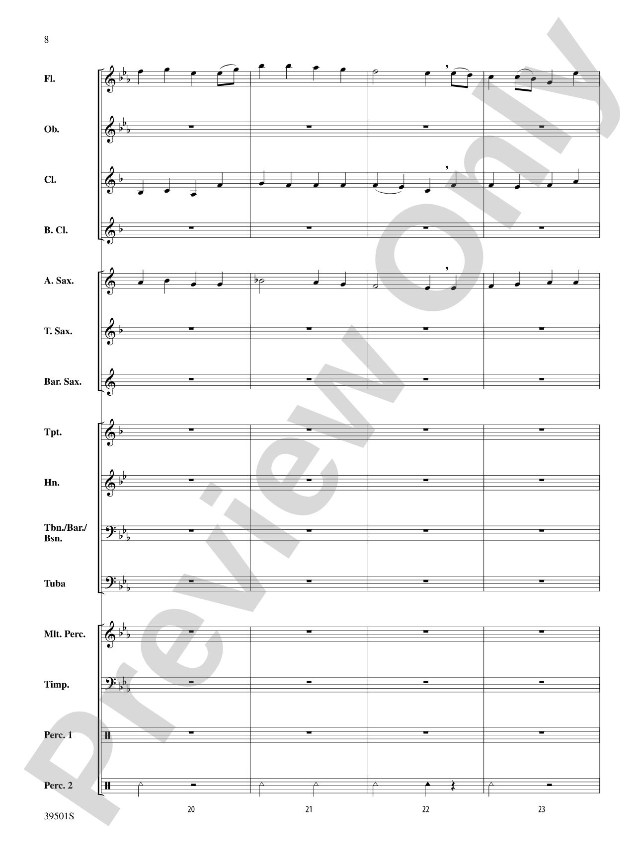 Marching Tune: Concert Band Conductor Score & Parts