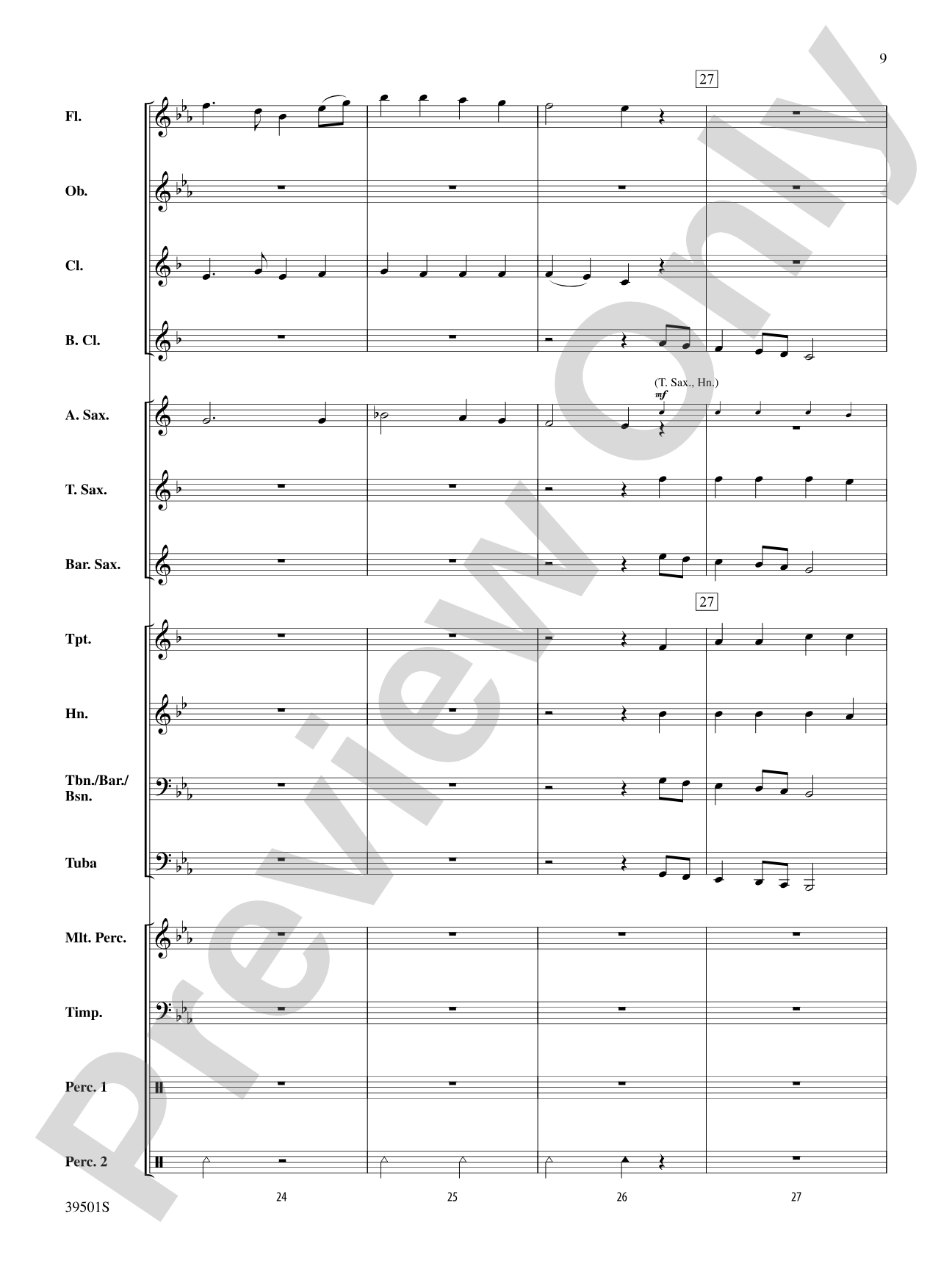 Marching Tune: Concert Band Conductor Score & Parts