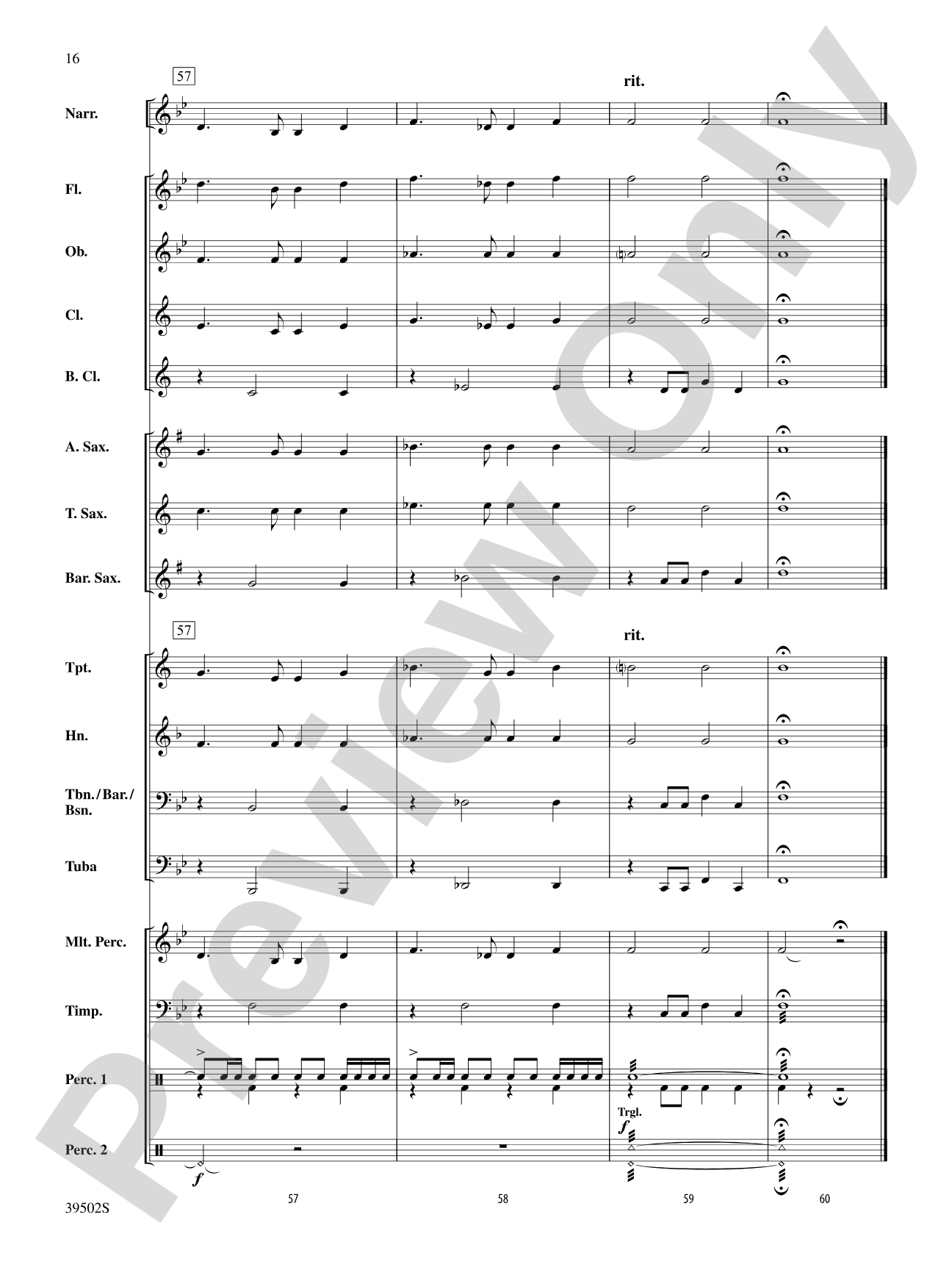 The Gettysburg Address: Concert Band Conductor Score & Parts