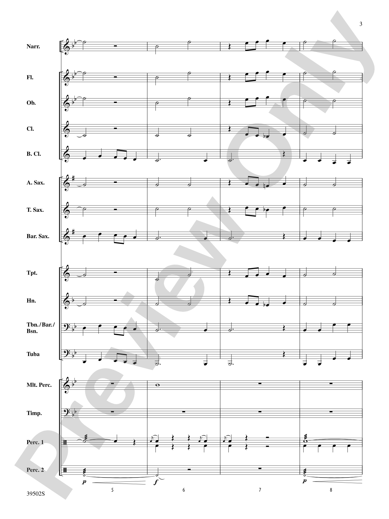 The Gettysburg Address: Concert Band Conductor Score & Parts