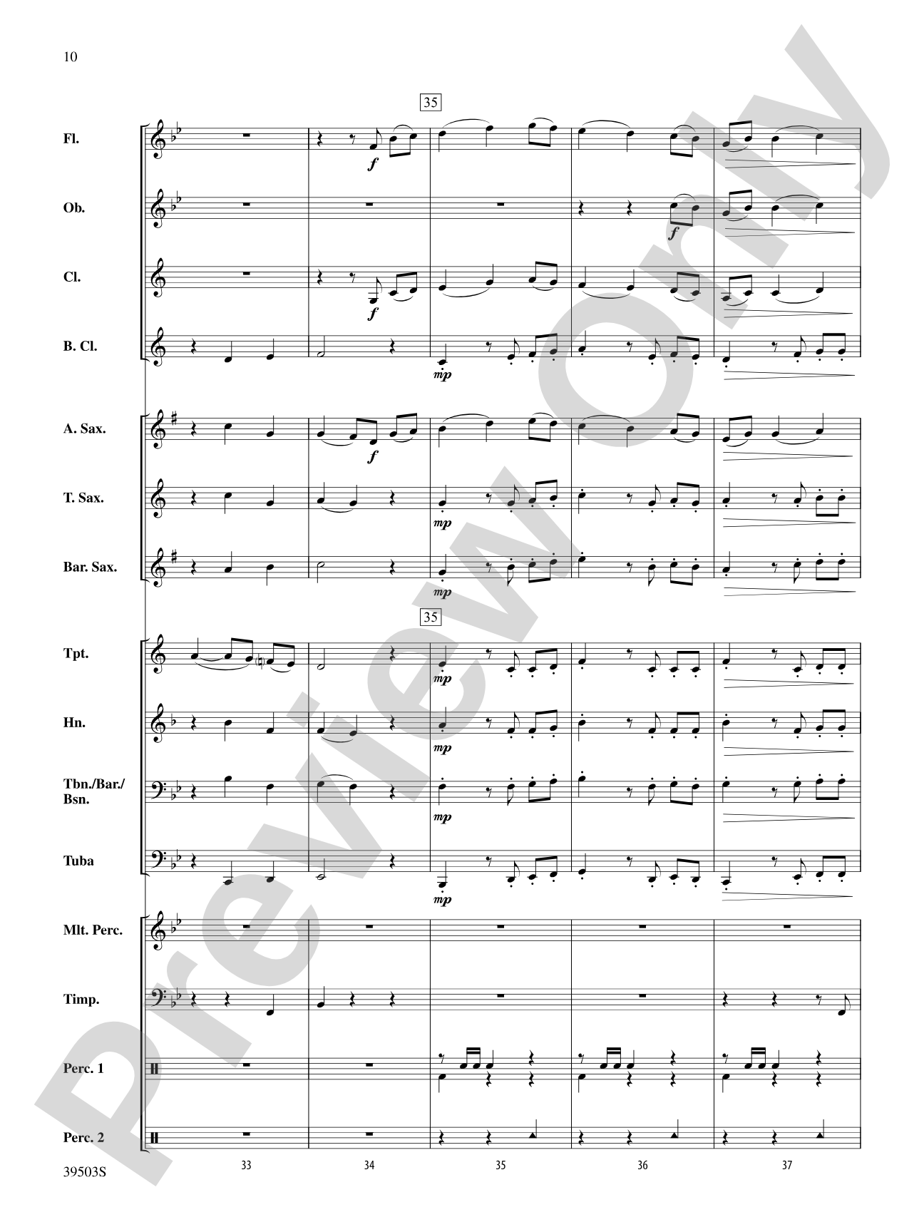 Linden Lea: Concert Band Conductor Score & Parts