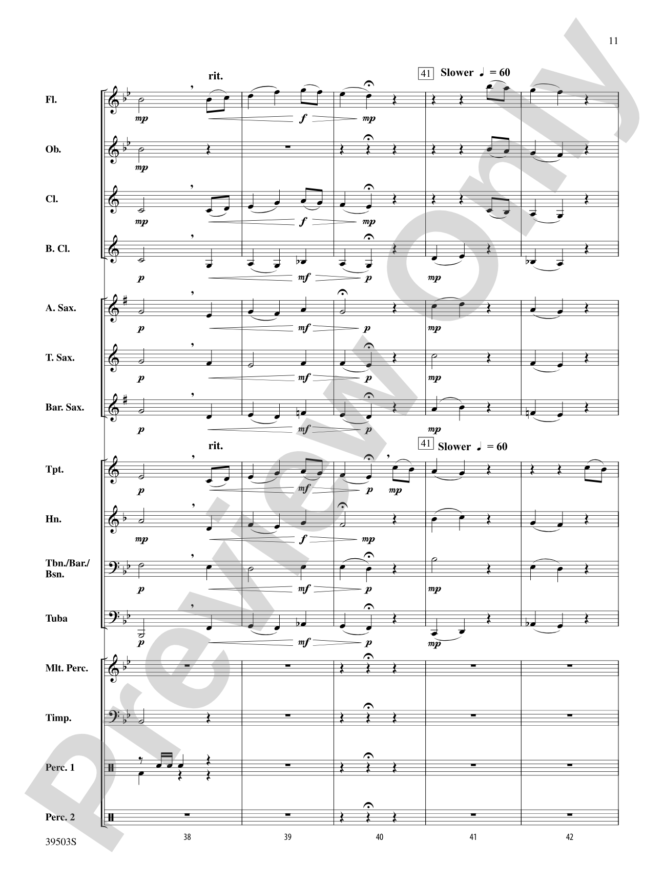 Linden Lea: Concert Band Conductor Score & Parts