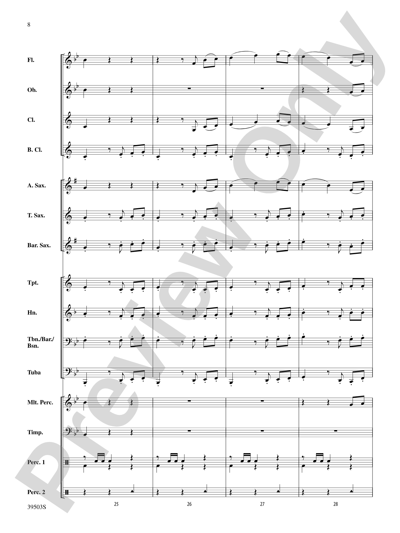 Linden Lea: Concert Band Conductor Score & Parts