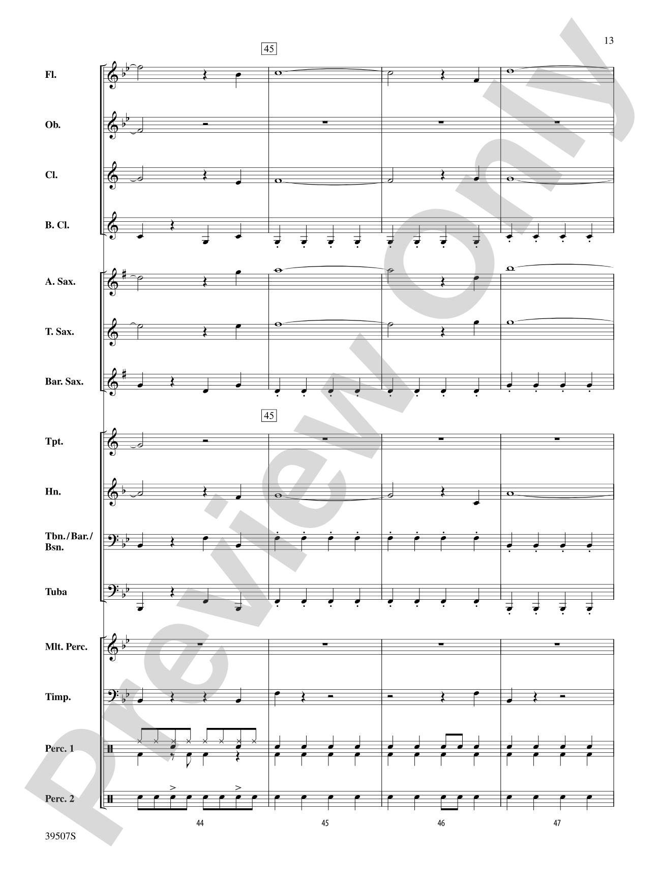 O Holy Night: Concert Band Conductor Score & Parts