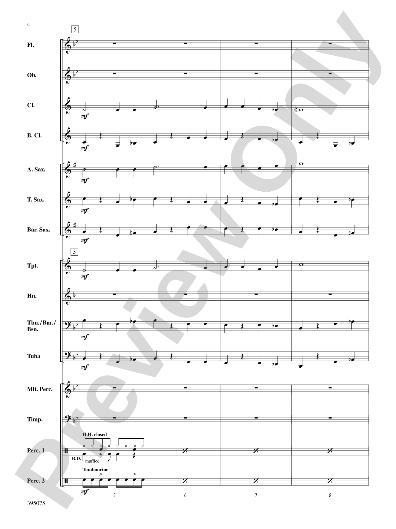 O Holy Night: Concert Band Conductor Score & Parts