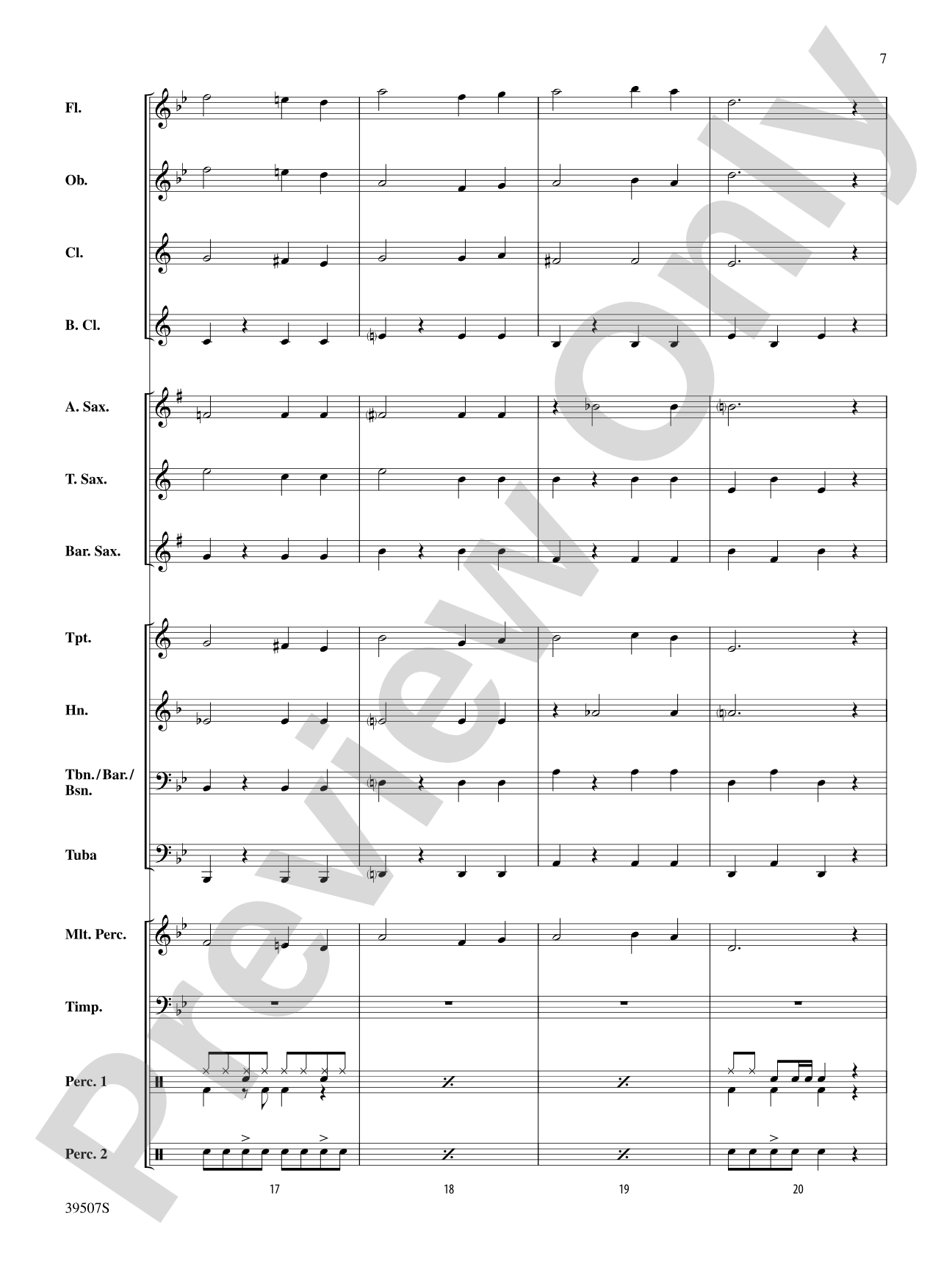 O Holy Night: Concert Band Conductor Score & Parts