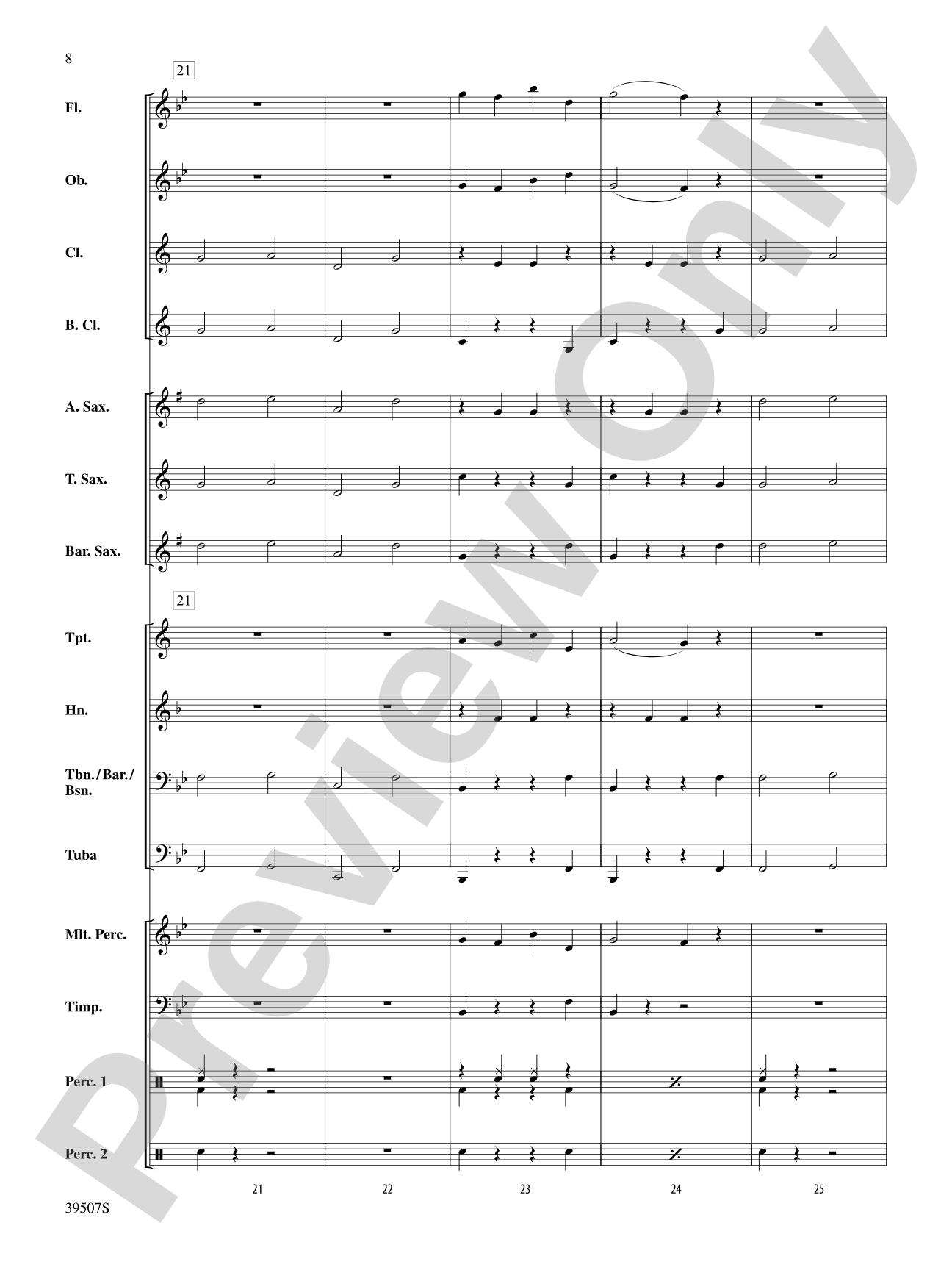O Holy Night: Concert Band Conductor Score & Parts