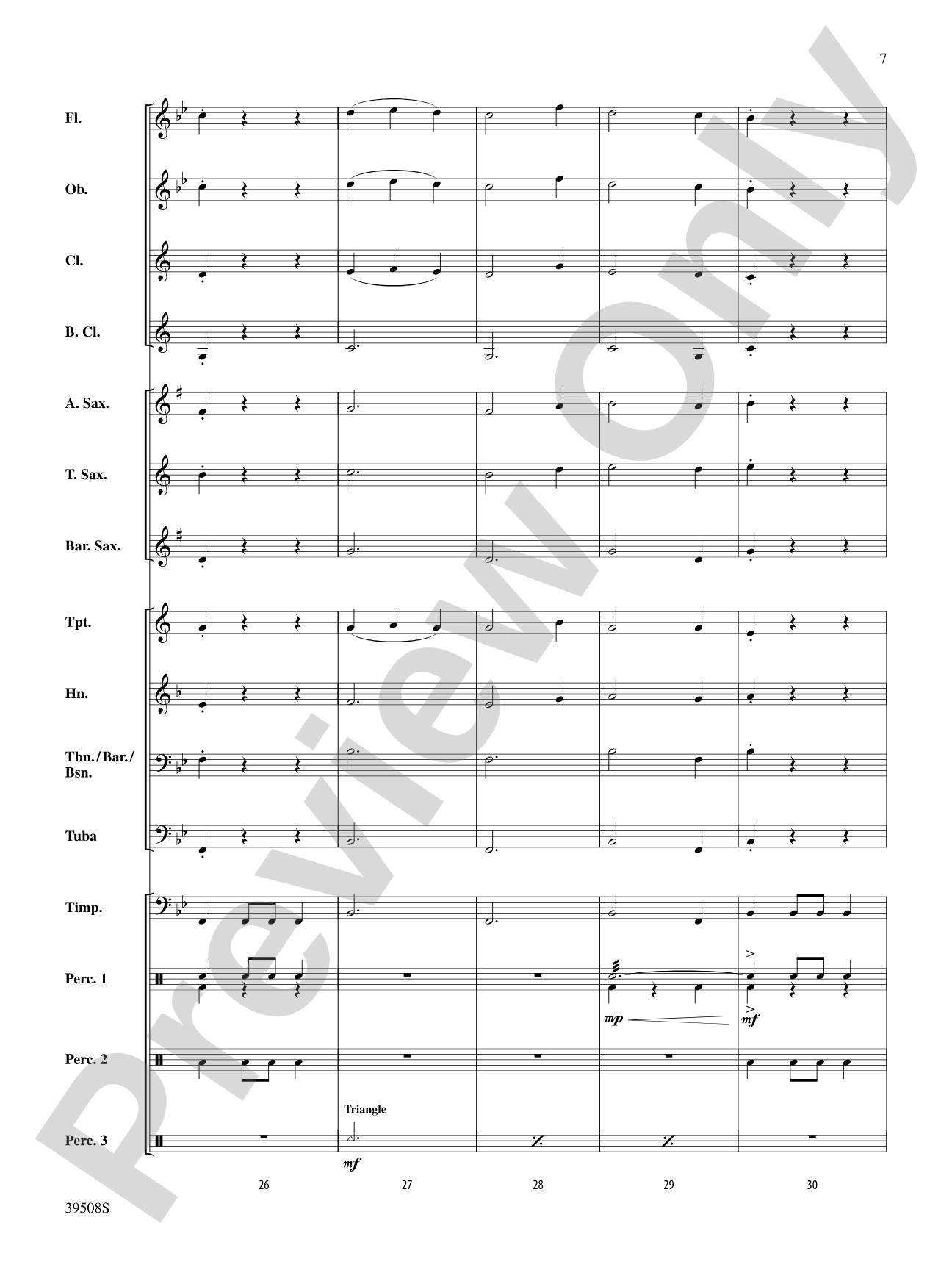 Bring Your Drums, Jeanette, Isabella: Concert Band Conductor Score & Parts