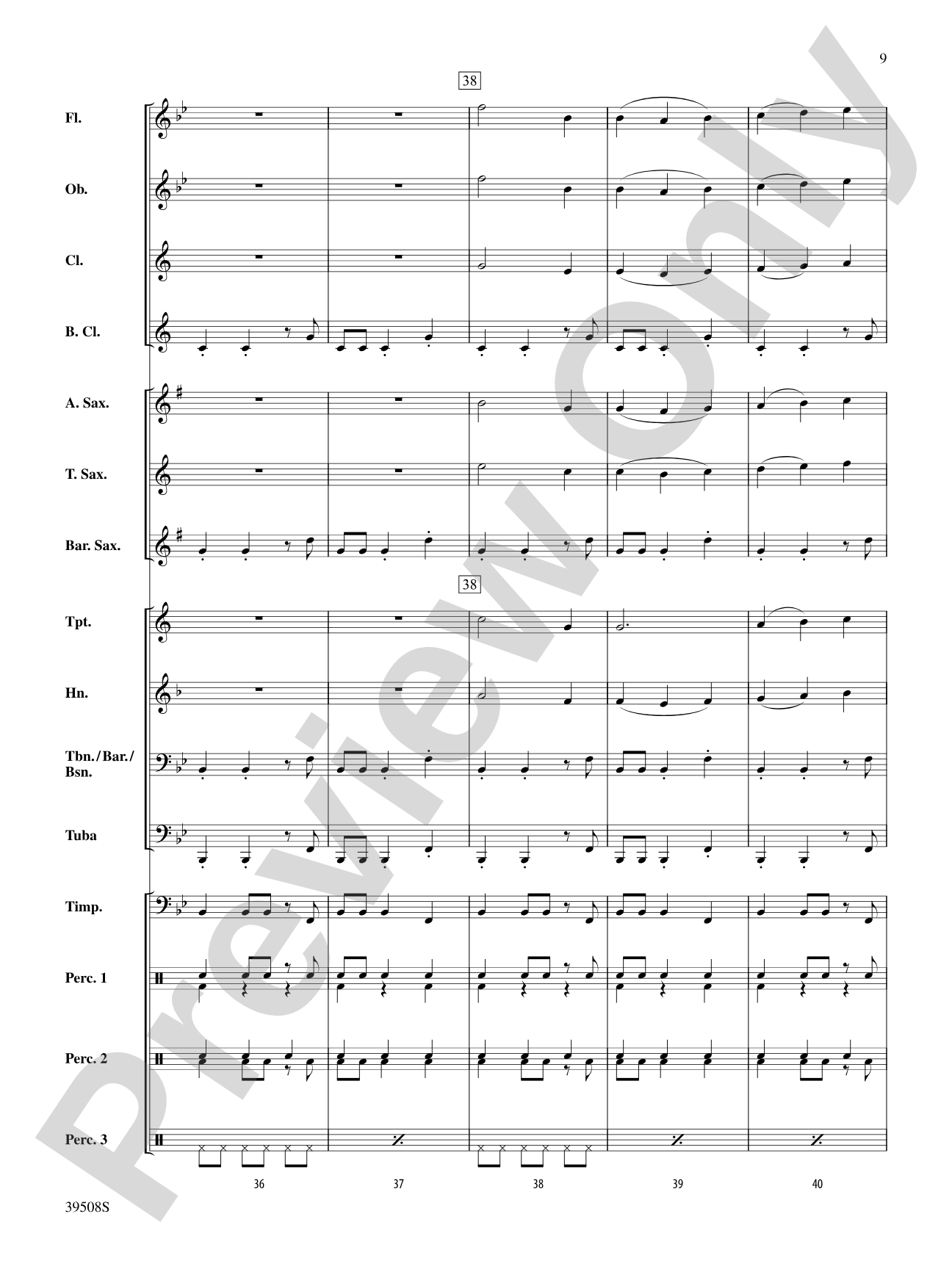 Bring Your Drums, Jeanette, Isabella: Concert Band Conductor Score & Parts