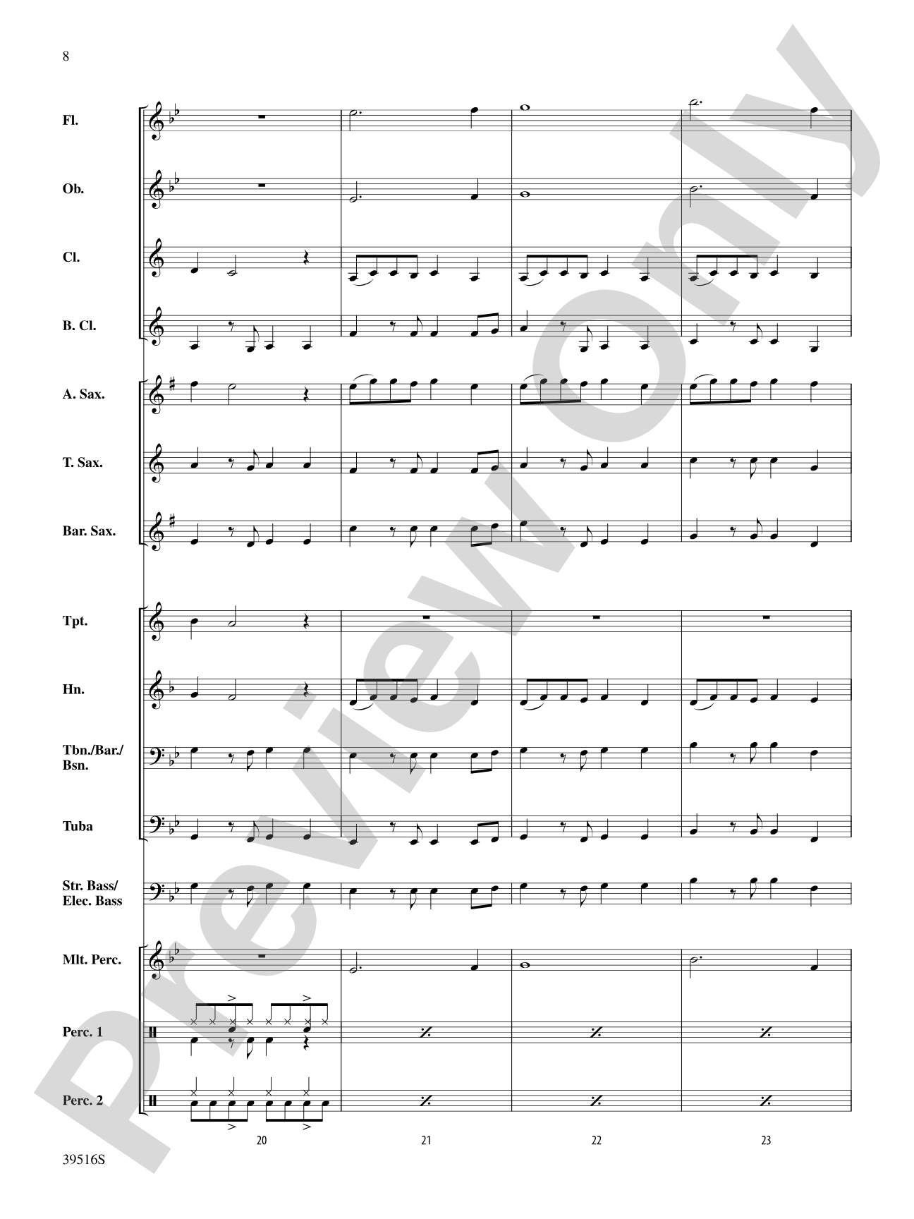 Like Money: Concert Band Conductor Score & Parts