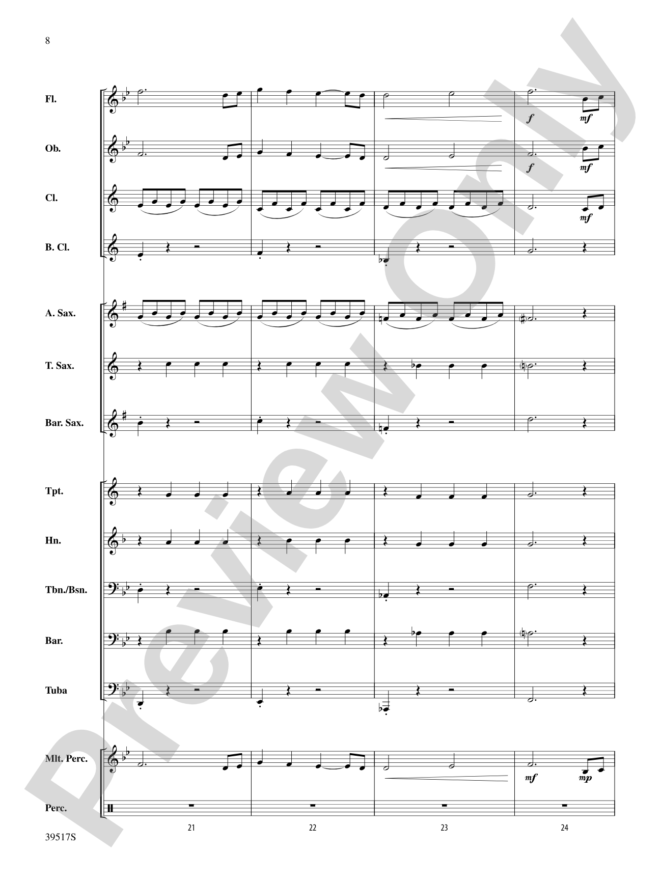 A Very Respectable Hobbit (from The Hobbit: An Unexpected Journey): Concert Band Conductor Score & Parts