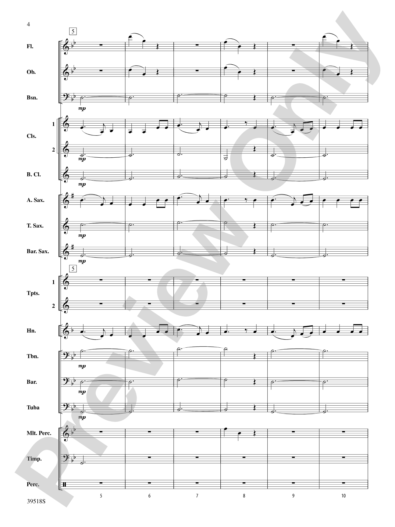 Willow, Willow: Concert Band Conductor Score & Parts