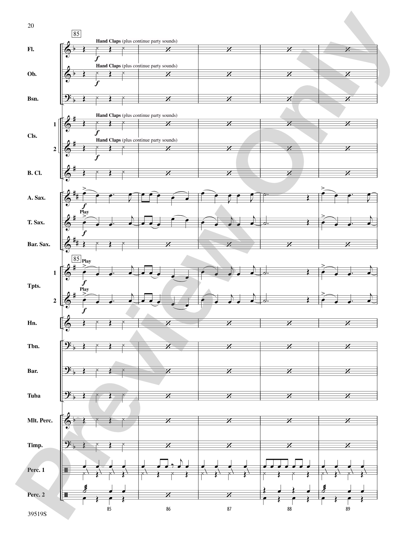 Zydeco Cajun Crawdad Dance: Concert Band Conductor Score & Parts