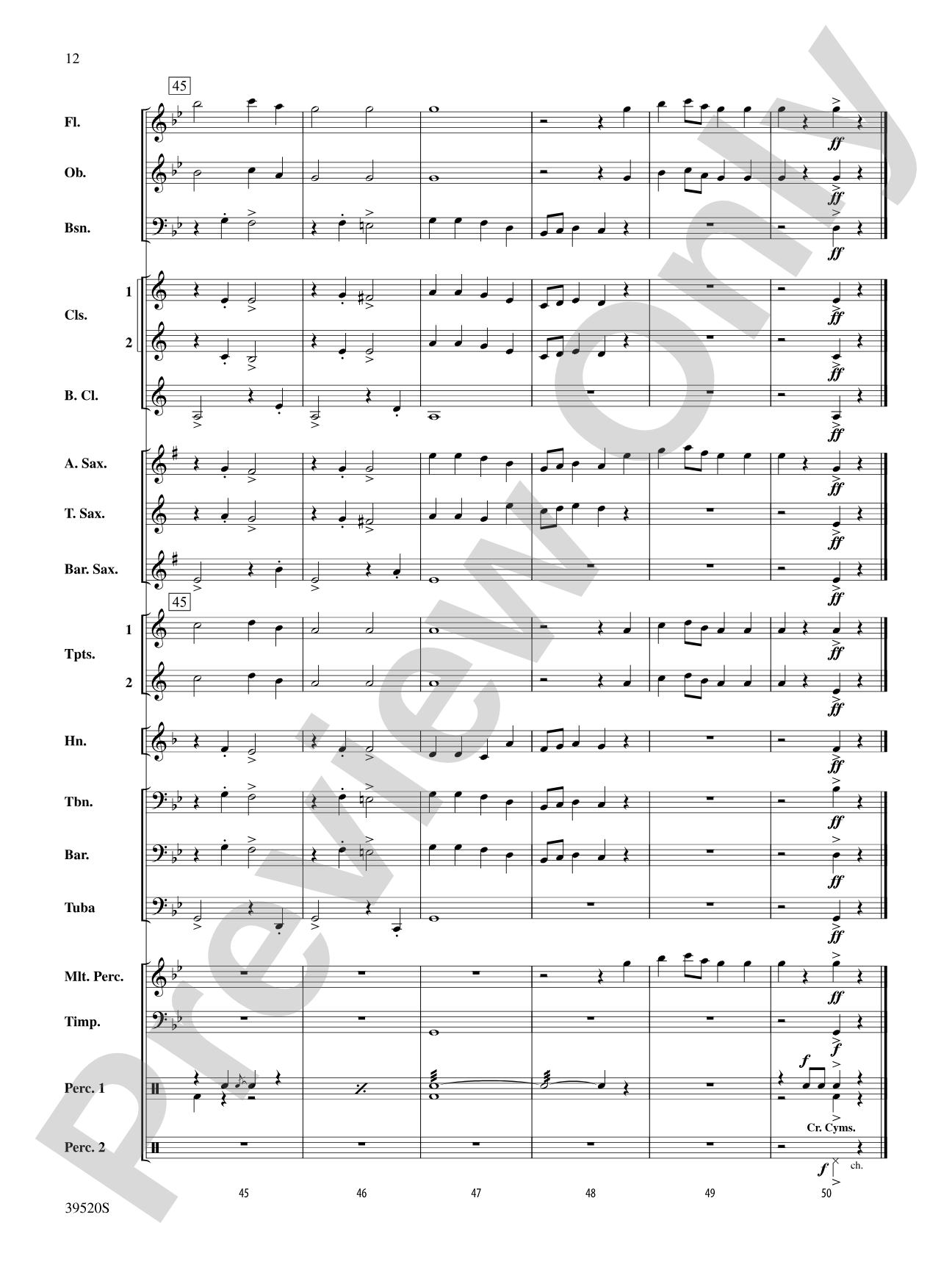 Hampshire March: Concert Band Conductor Score & Parts