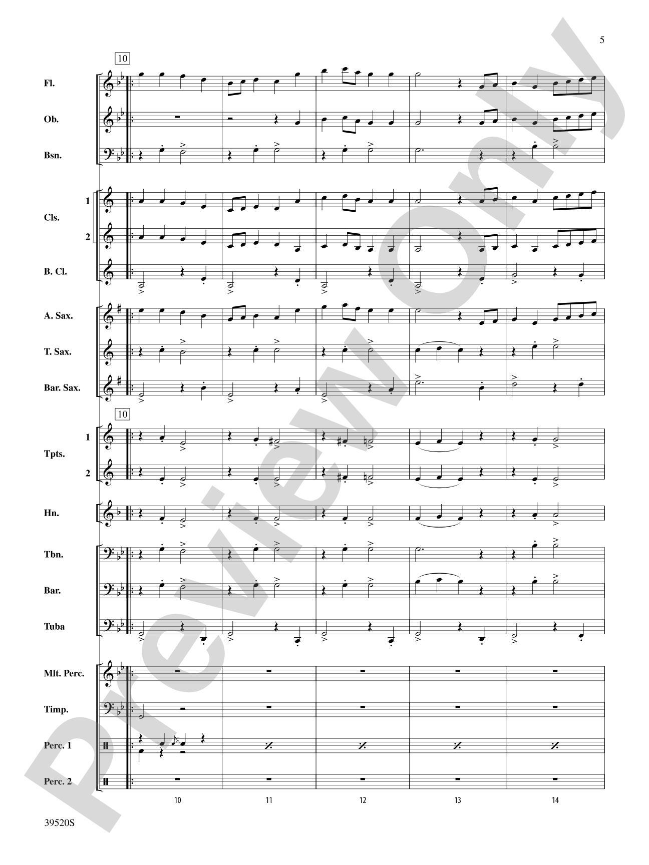 Hampshire March: Concert Band Conductor Score & Parts