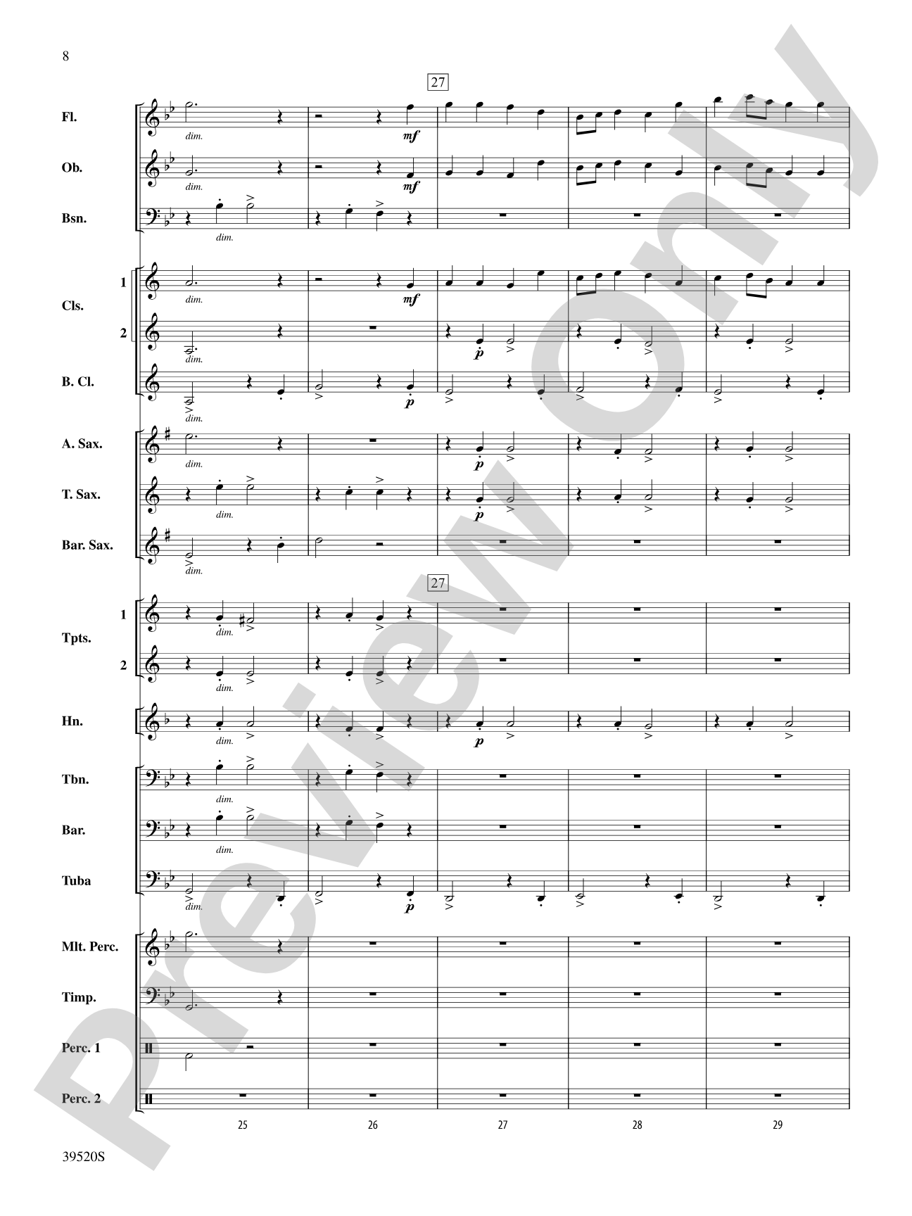 Hampshire March: Concert Band Conductor Score & Parts