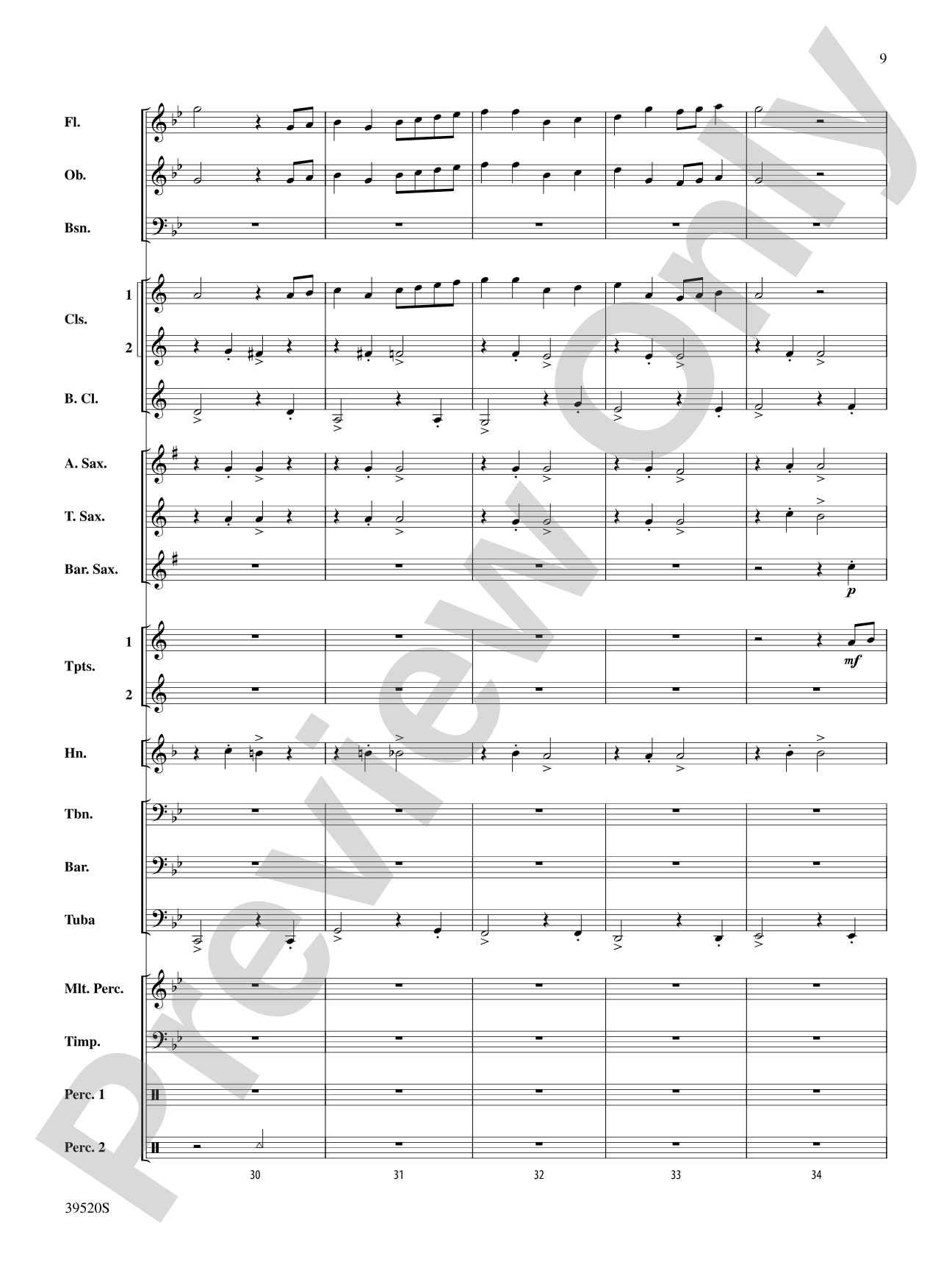 Hampshire March: Concert Band Conductor Score & Parts
