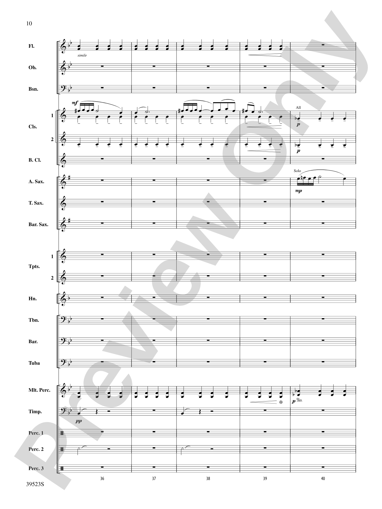 Sailing Onward Until Dawn: Concert Band Conductor Score & Parts