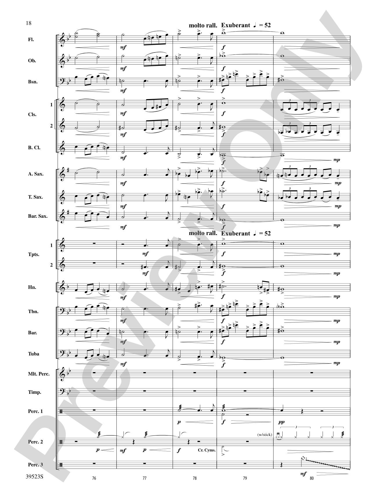 Sailing Onward Until Dawn: Concert Band Conductor Score & Parts
