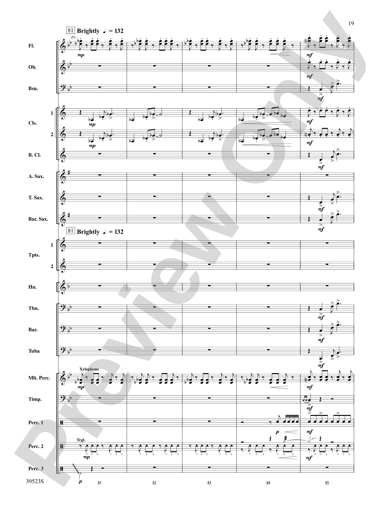 Sailing Onward Until Dawn: Concert Band Conductor Score & Parts