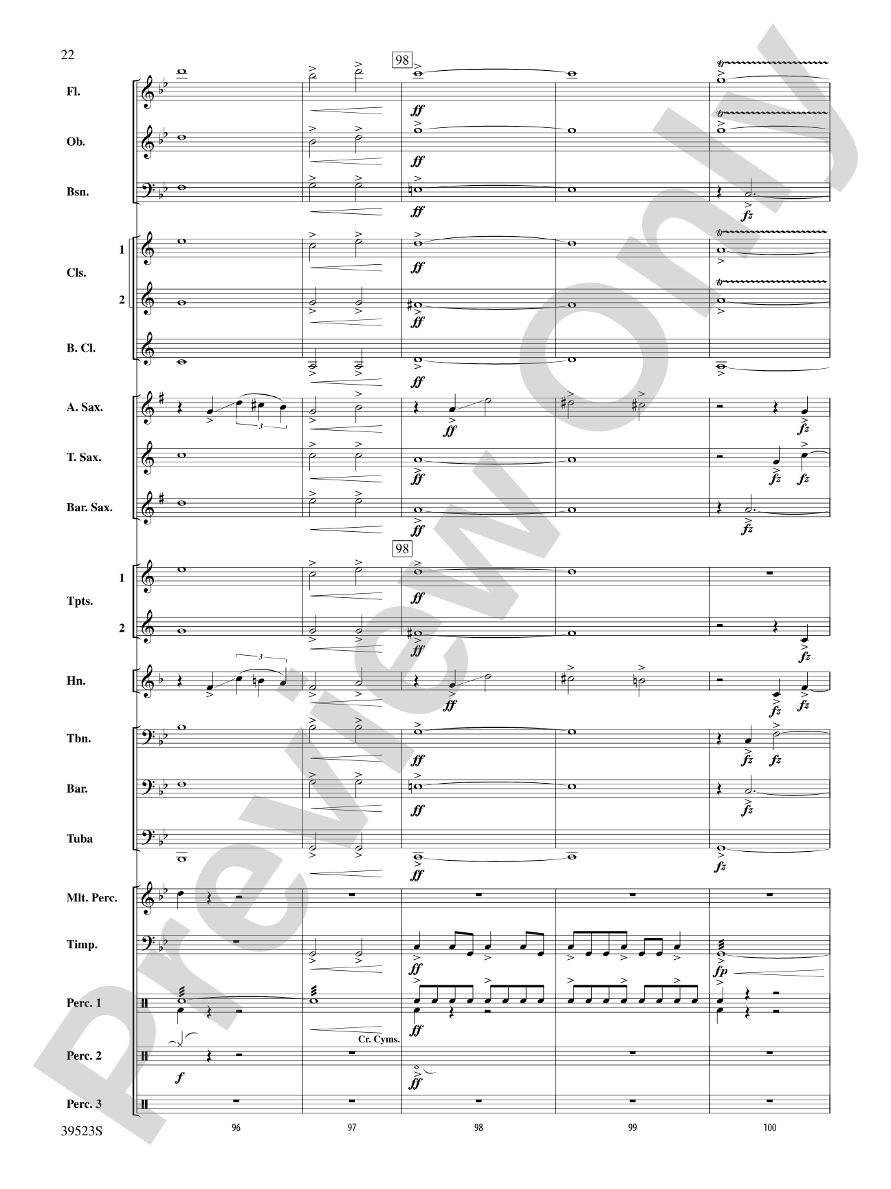 Sailing Onward Until Dawn: Concert Band Conductor Score & Parts