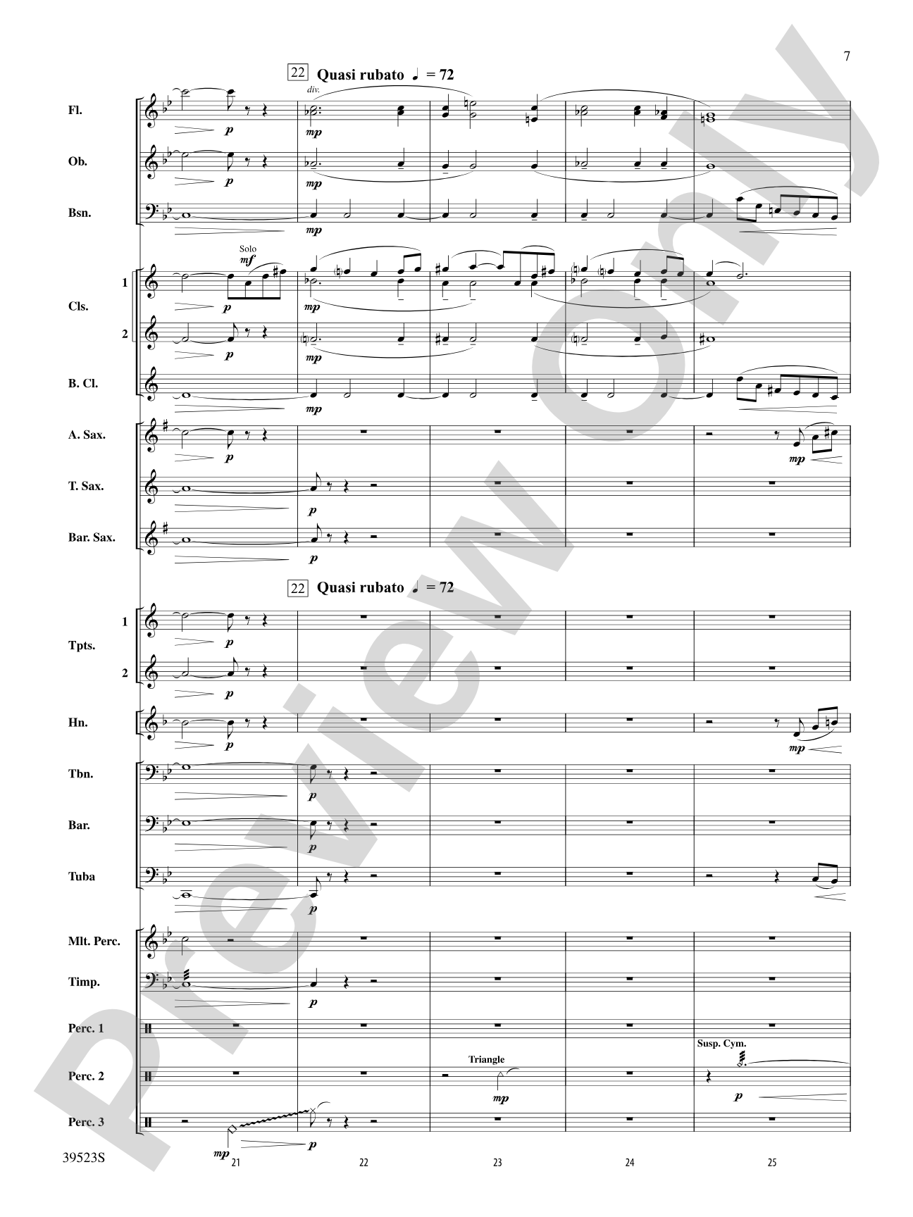 Sailing Onward Until Dawn: Concert Band Conductor Score & Parts