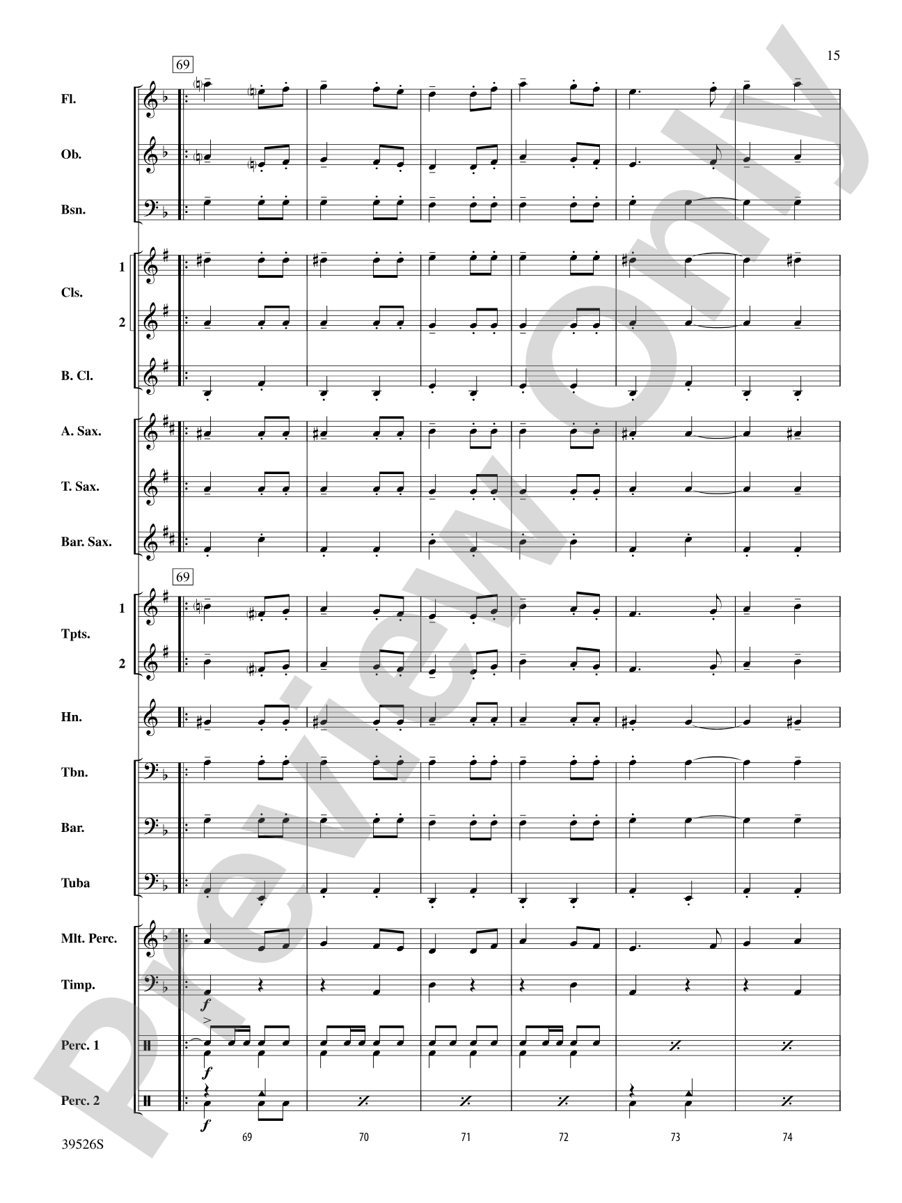 Korobushka: Concert Band Conductor Score & Parts
