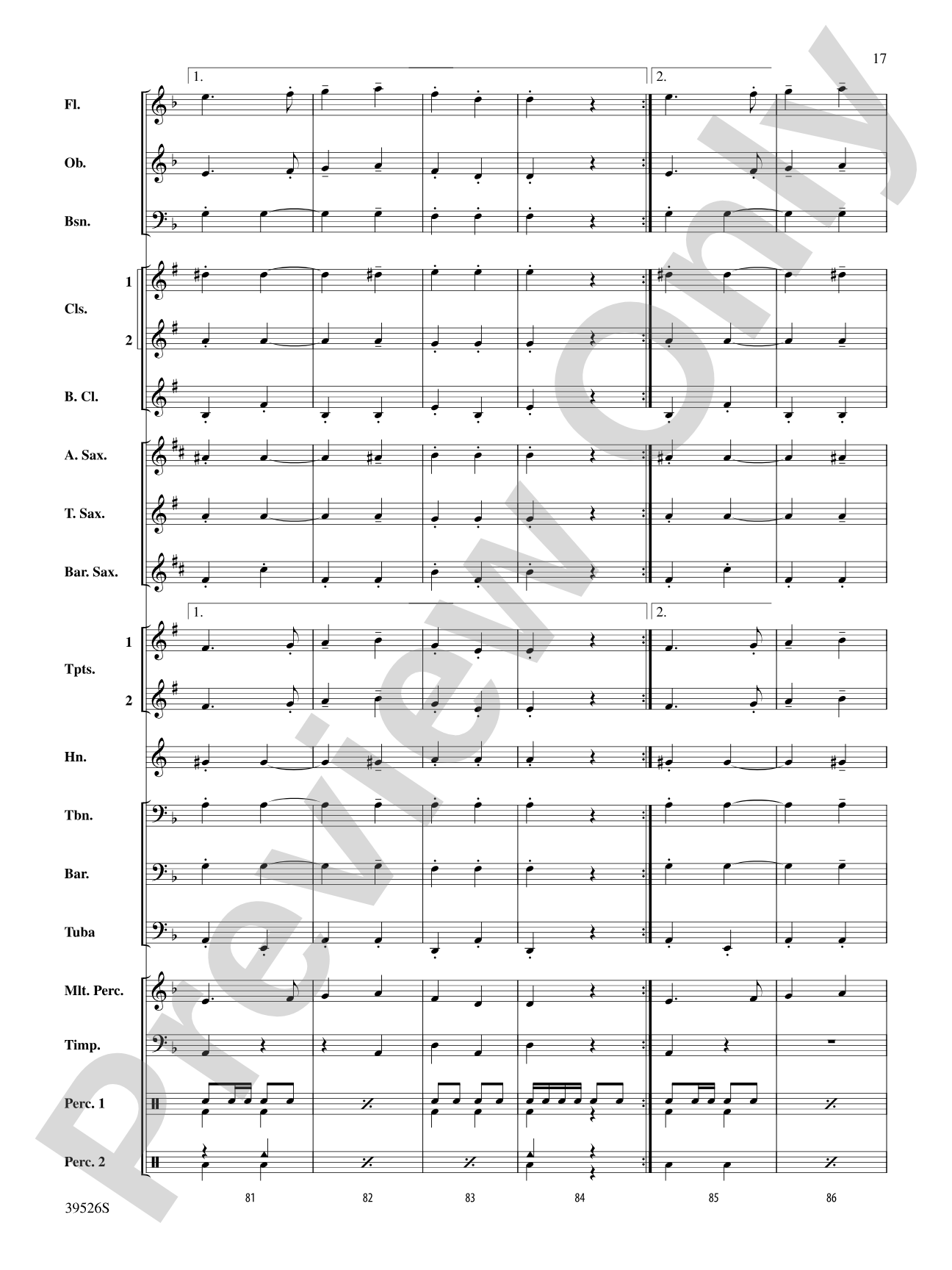 Korobushka: Concert Band Conductor Score & Parts