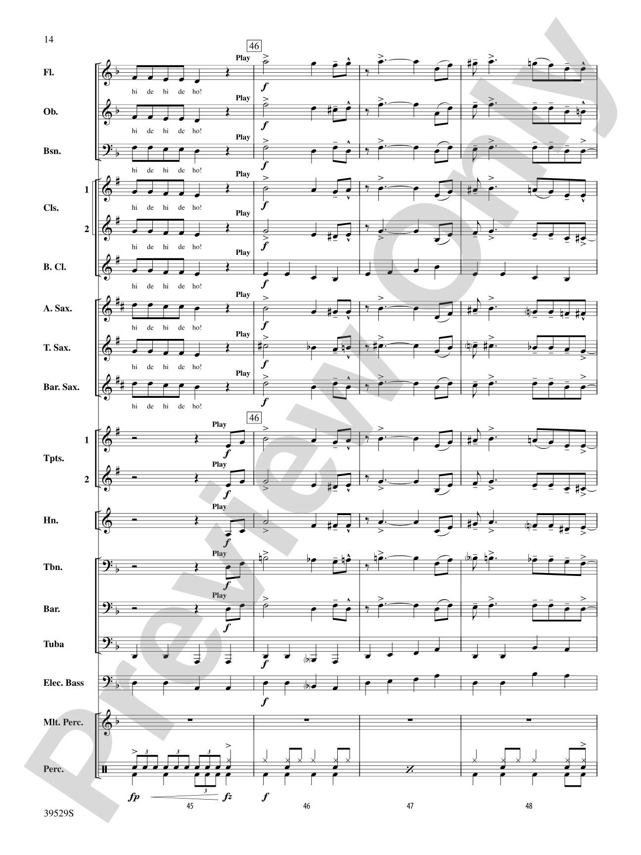 Minnie the Moocher: Concert Band Conductor Score & Parts