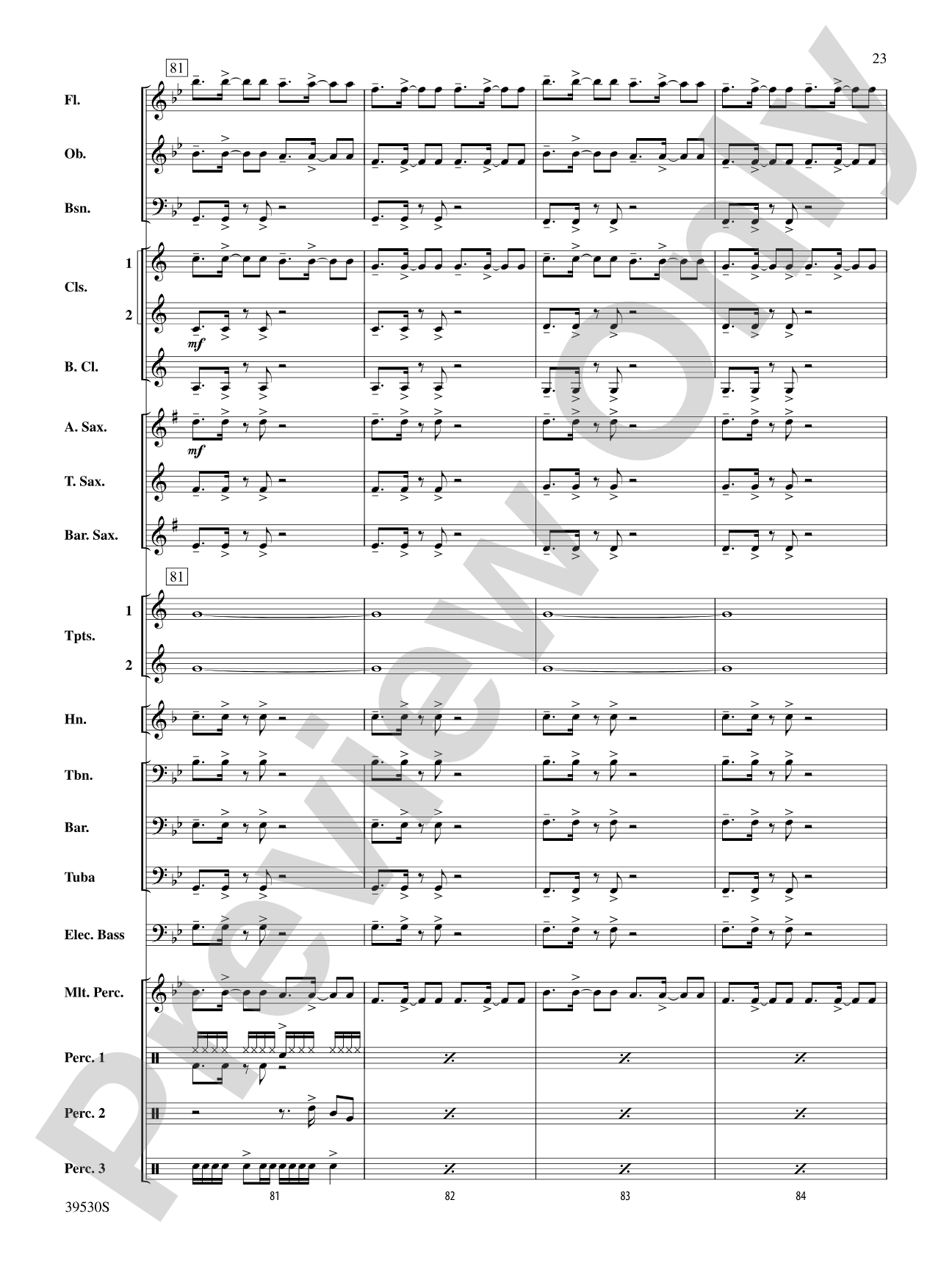Teenage Dream / Super Bass: Concert Band Conductor Score & Parts