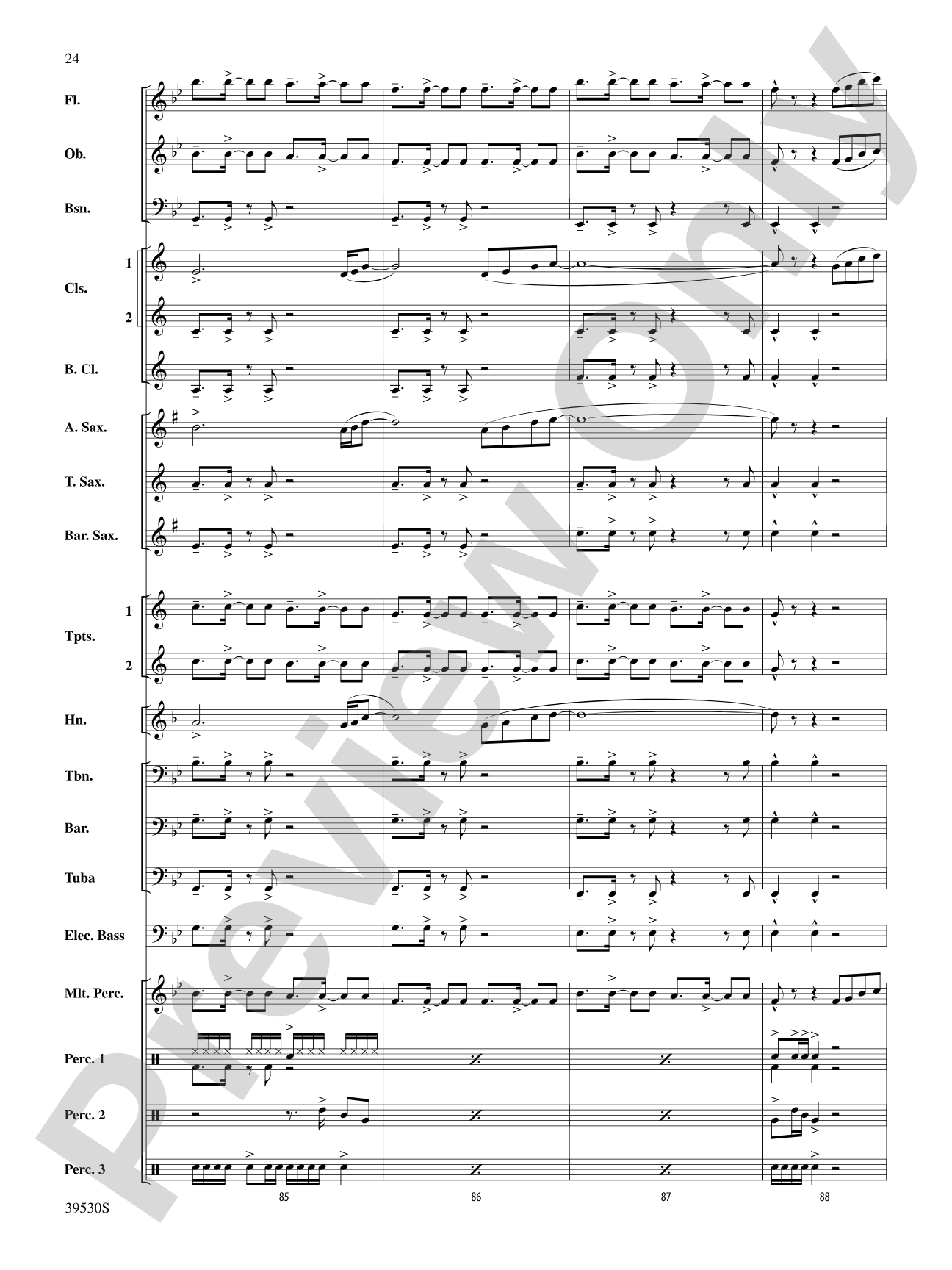 Teenage Dream / Super Bass: Concert Band Conductor Score & Parts