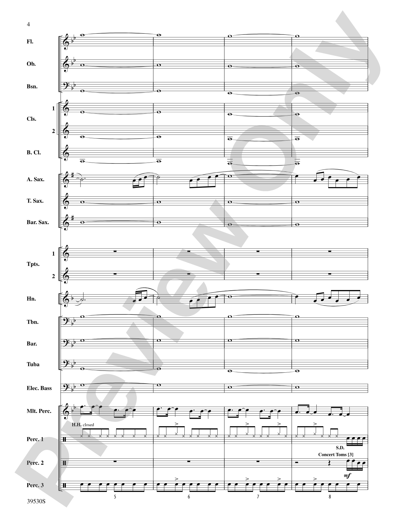 Teenage Dream / Super Bass: Concert Band Conductor Score & Parts
