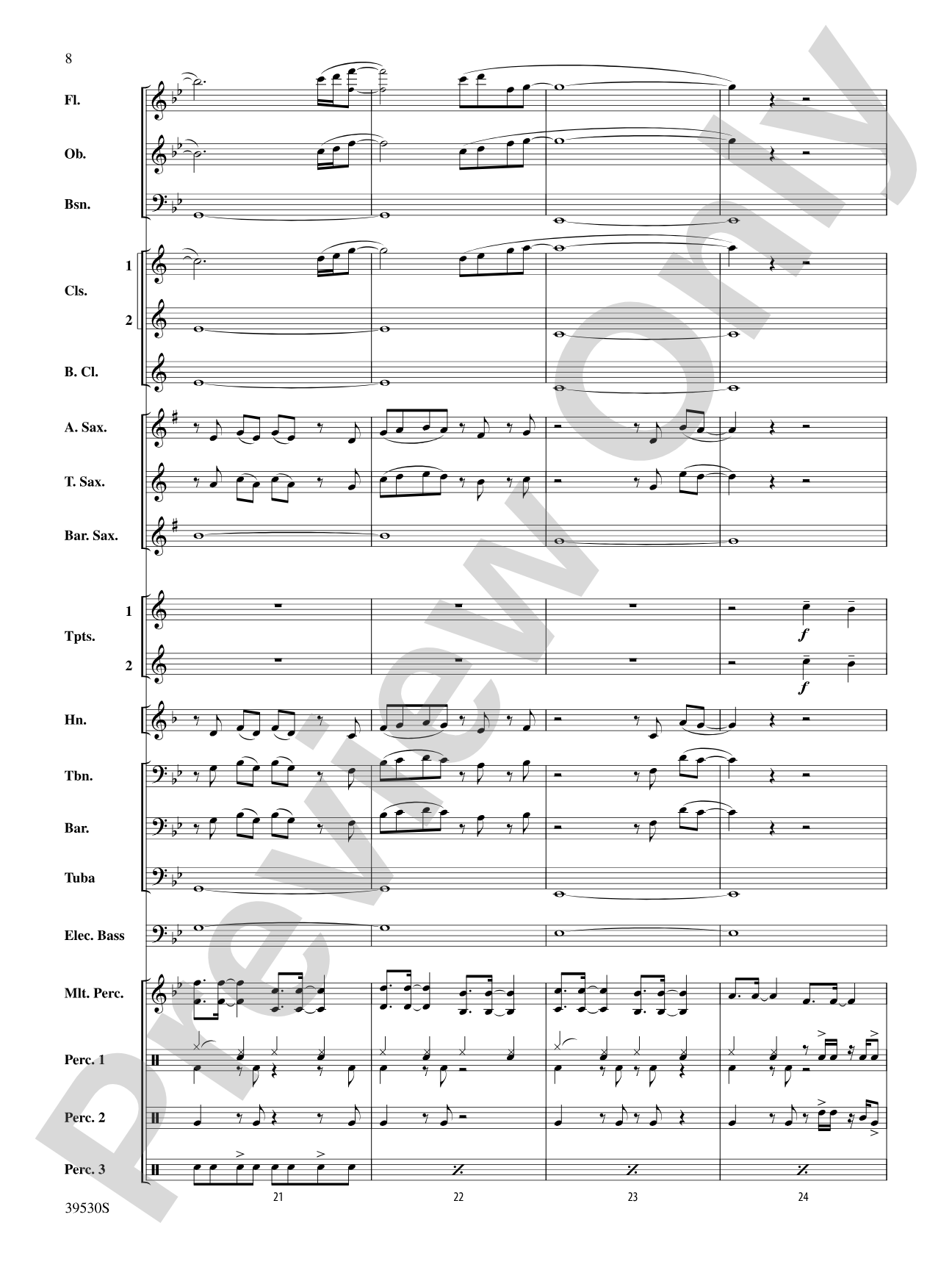 Teenage Dream / Super Bass: Concert Band Conductor Score & Parts